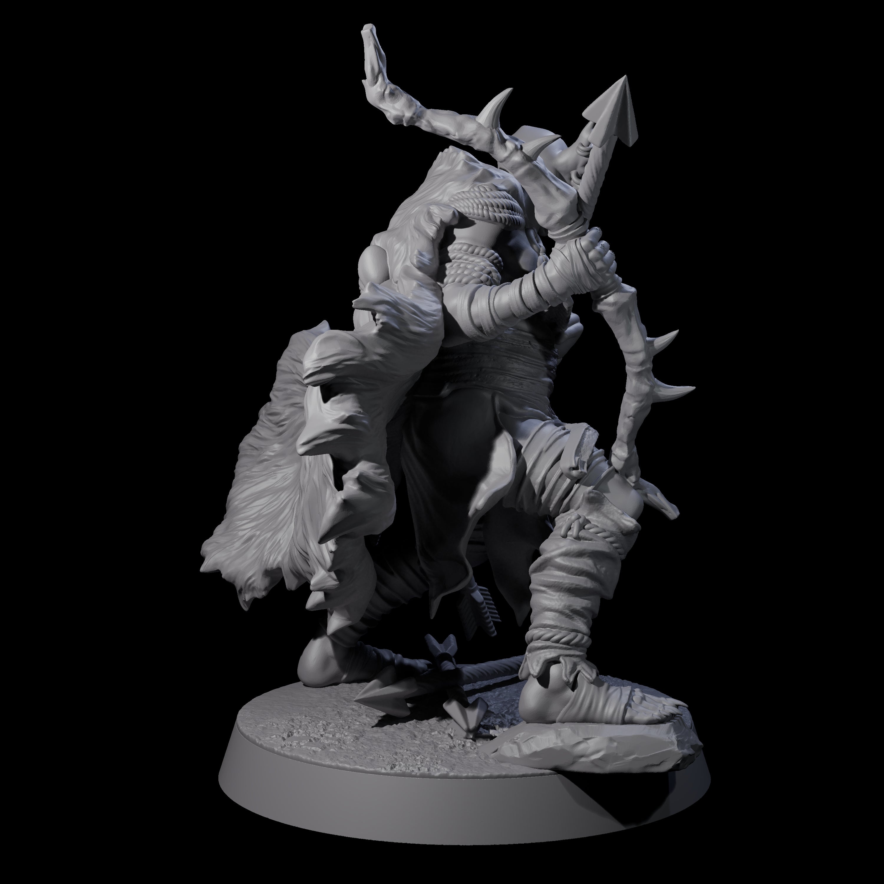 Sculking Marsh Archer B Miniature for Dungeons and Dragons, Pathfinder or other TTRPGs