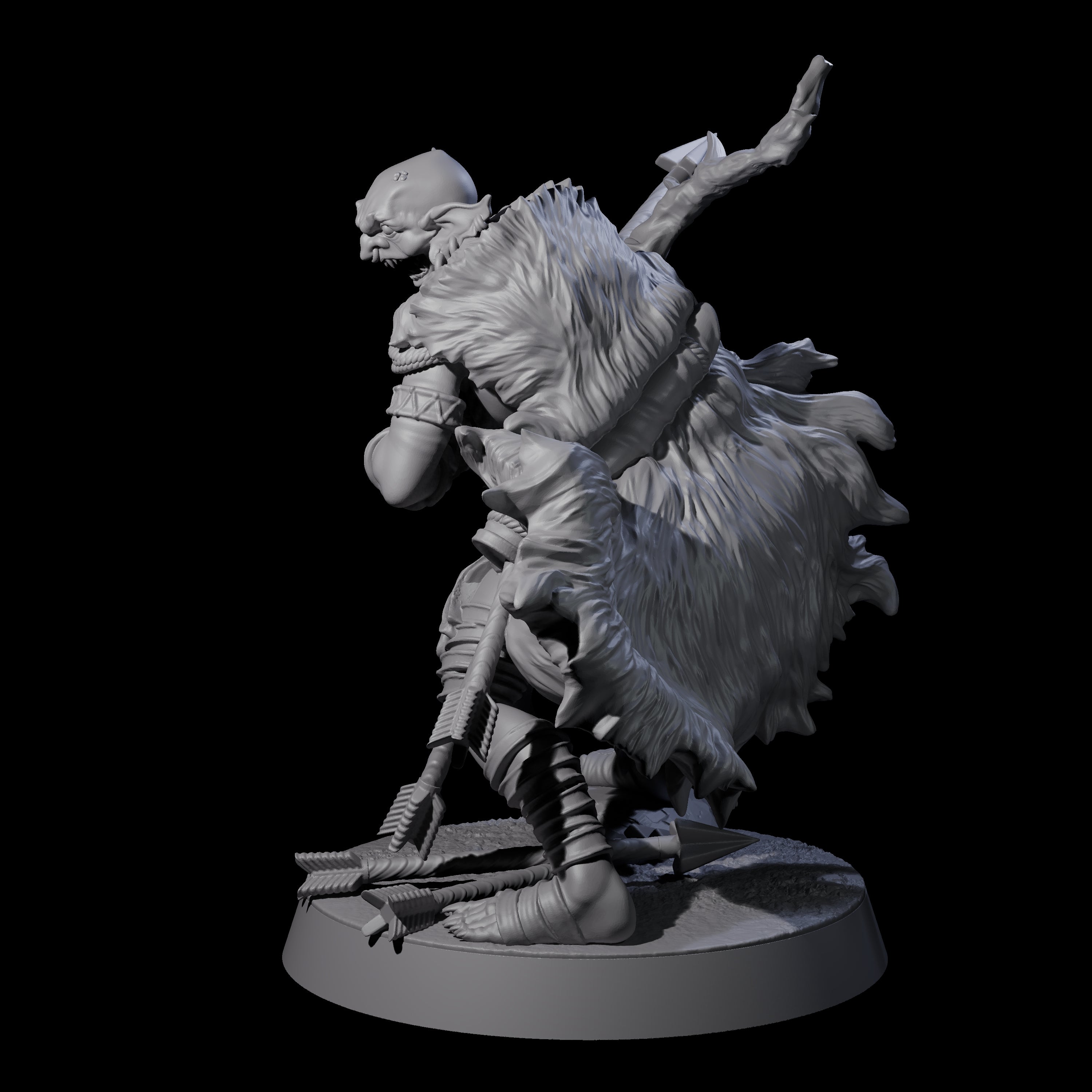 Sculking Marsh Archer B Miniature for Dungeons and Dragons, Pathfinder or other TTRPGs