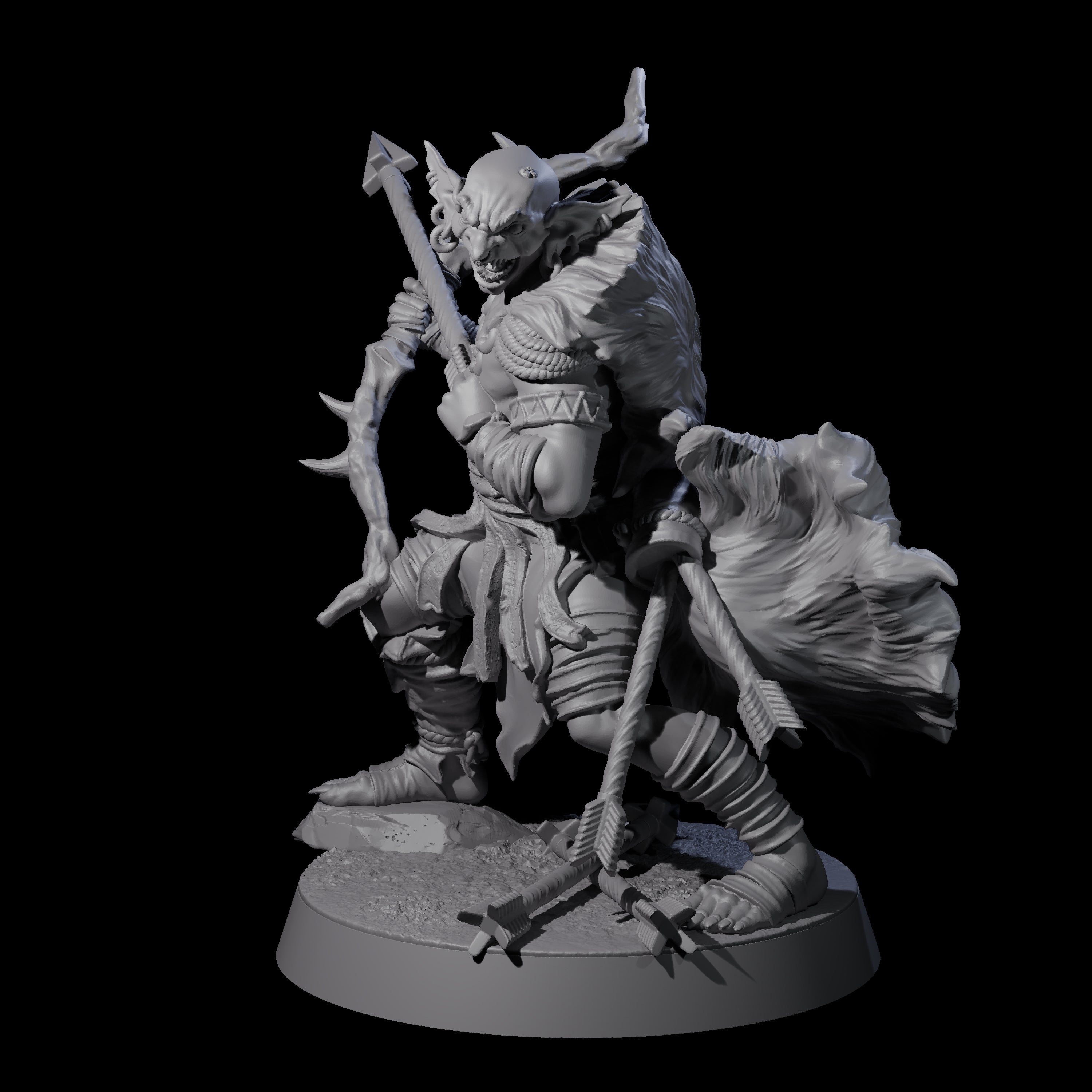 Sculking Marsh Archer B Miniature for Dungeons and Dragons, Pathfinder or other TTRPGs