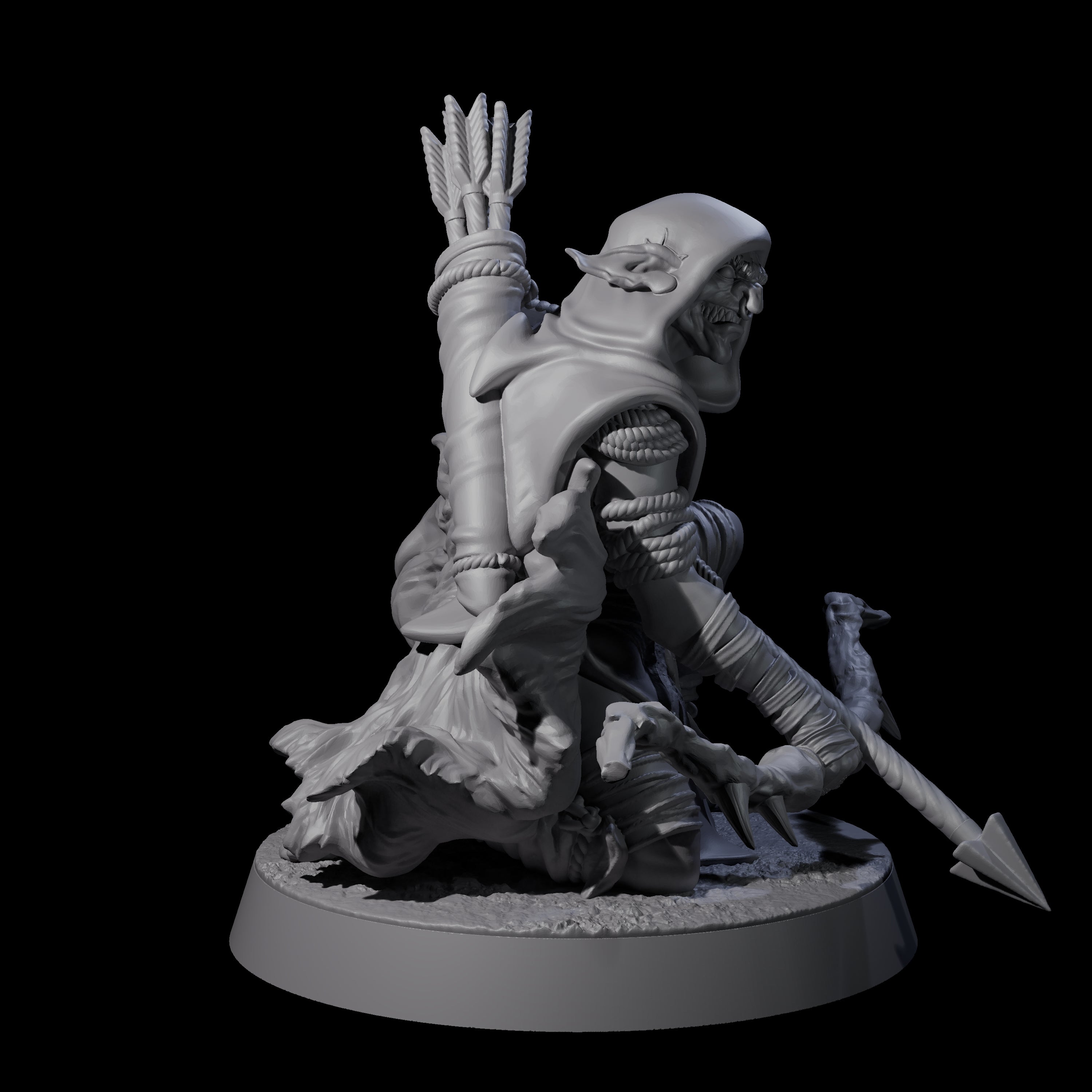 Sculking Marsh Archer C Miniature for Dungeons and Dragons, Pathfinder or other TTRPGs