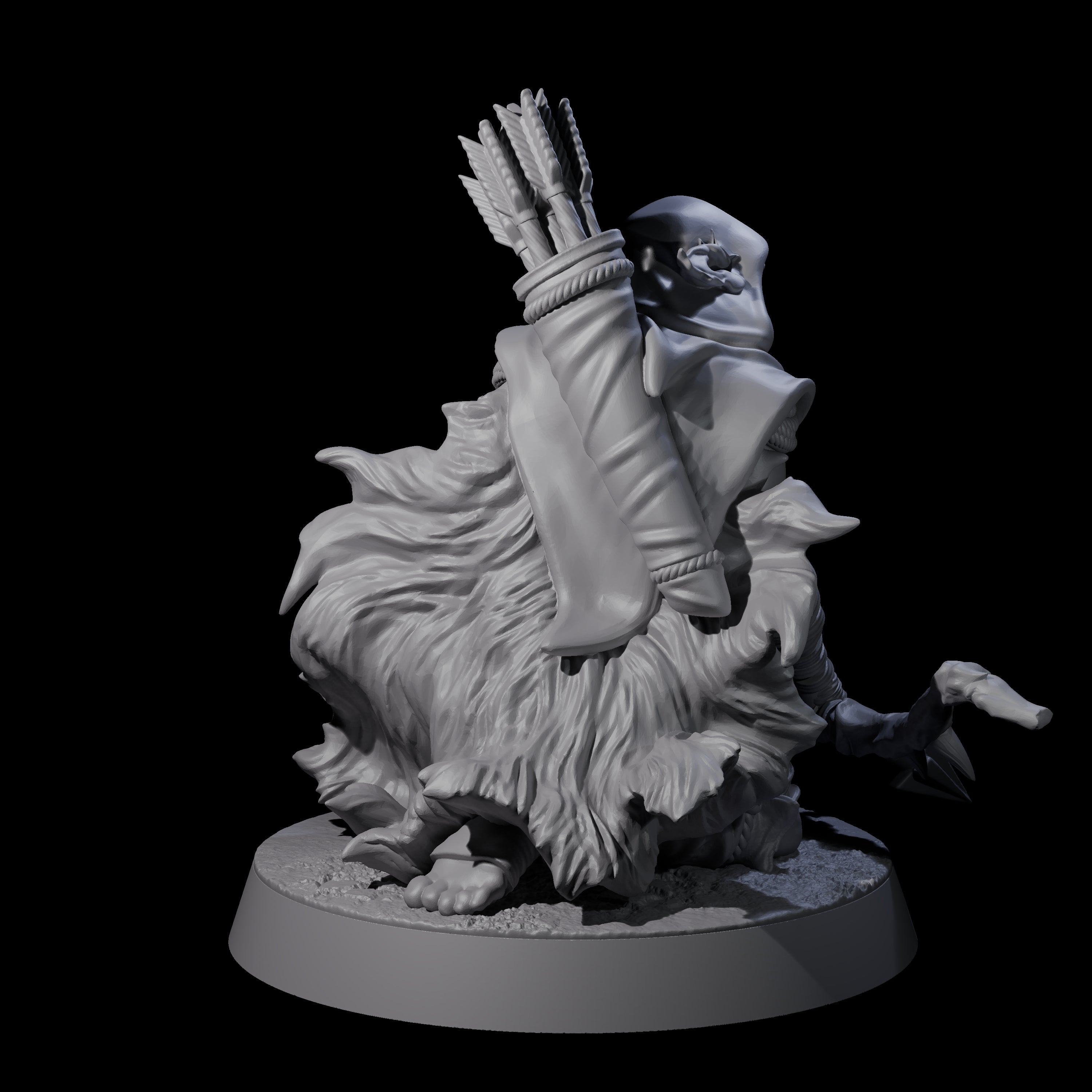 Sculking Marsh Archer C Miniature for Dungeons and Dragons, Pathfinder or other TTRPGs
