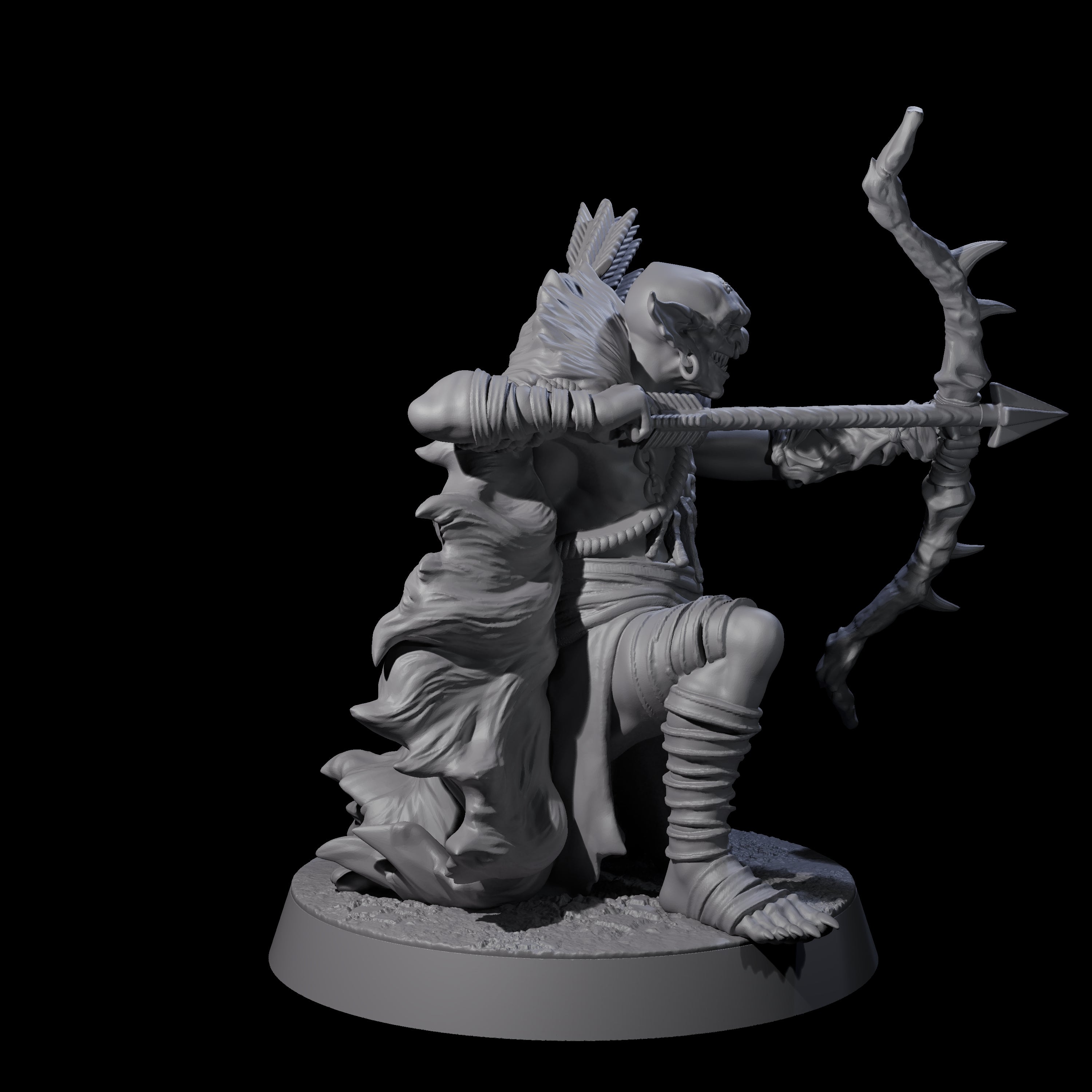 Sculking Marsh Archer D Miniature for Dungeons and Dragons, Pathfinder or other TTRPGs