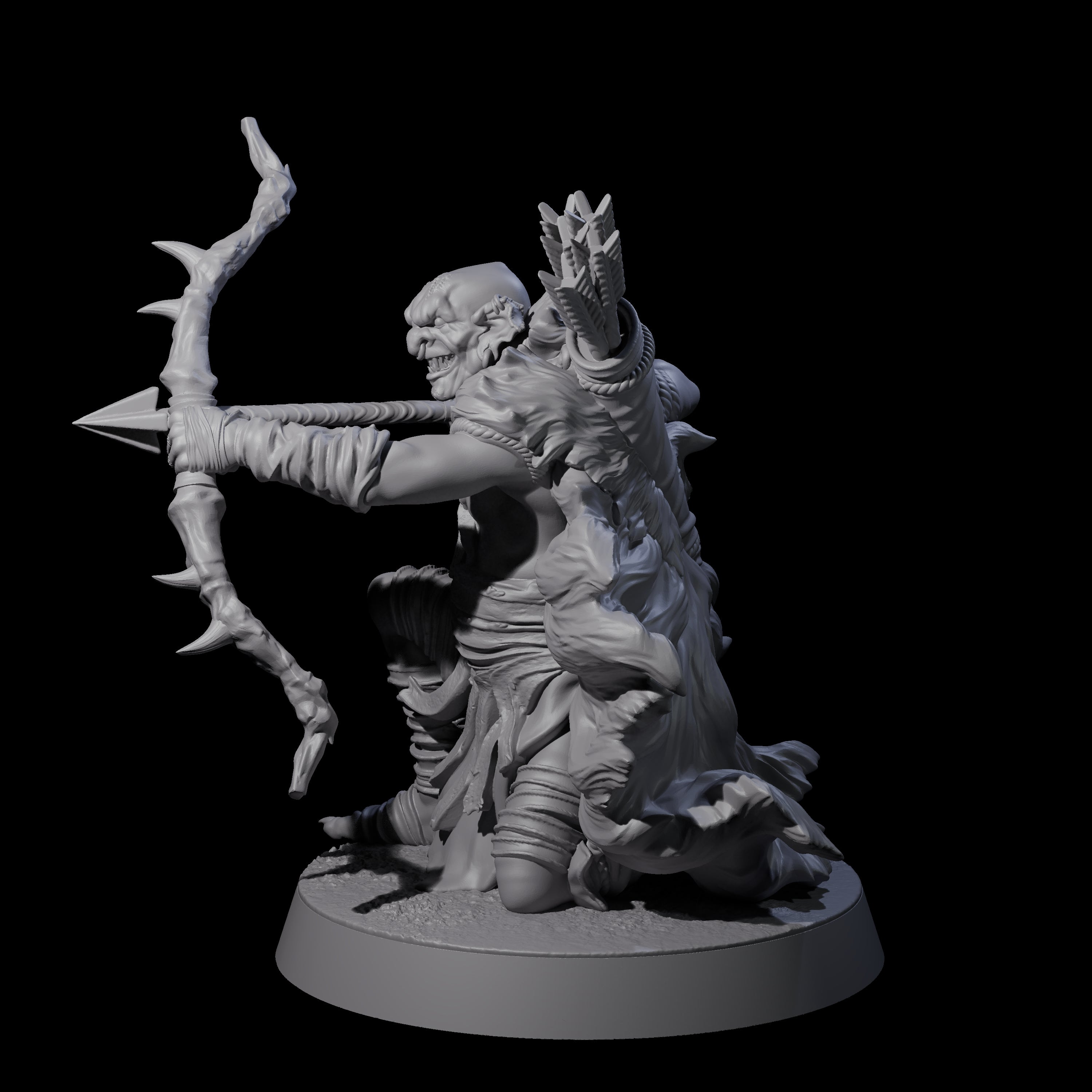 Sculking Marsh Archer D Miniature for Dungeons and Dragons, Pathfinder or other TTRPGs