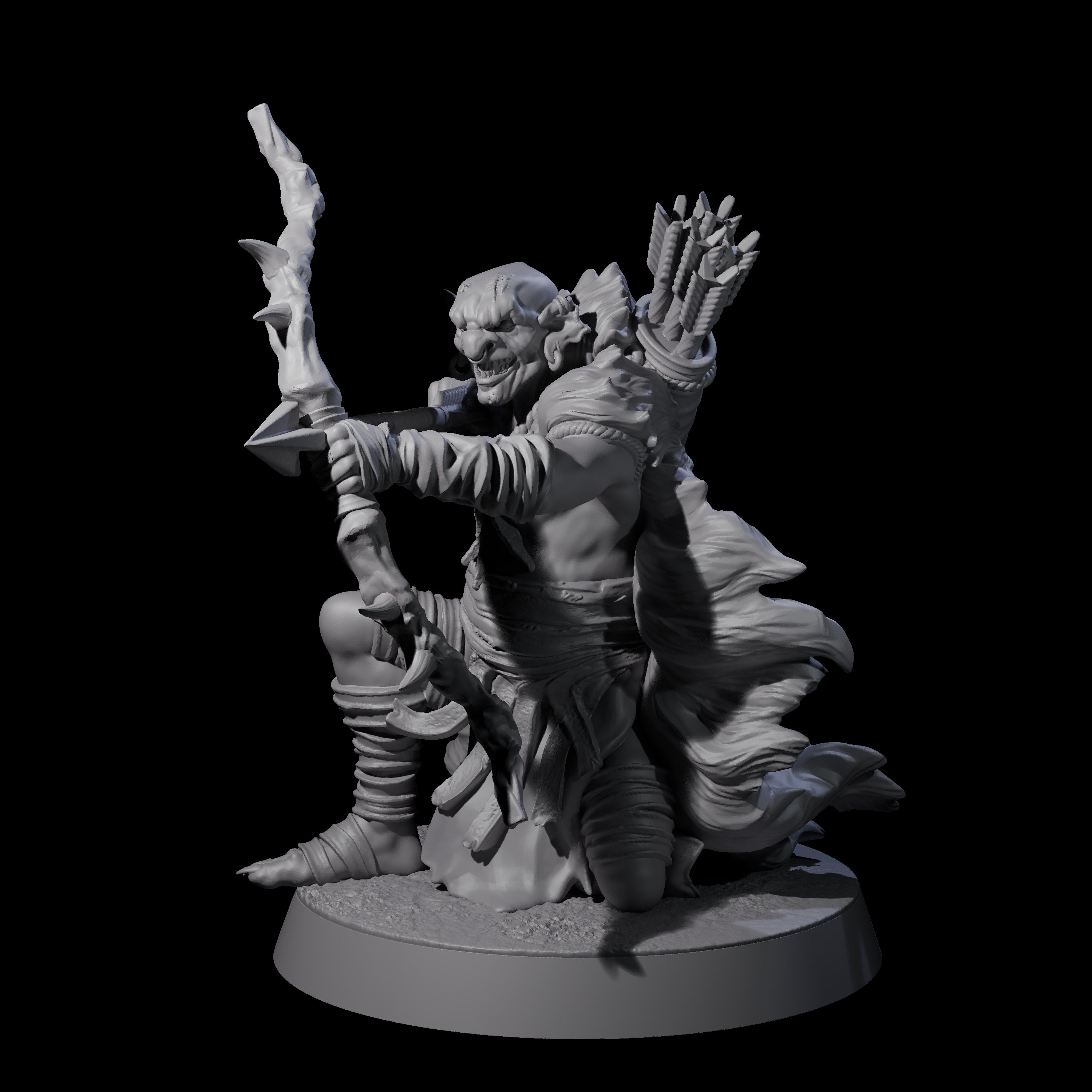 Sculking Marsh Archer D Miniature for Dungeons and Dragons, Pathfinder or other TTRPGs