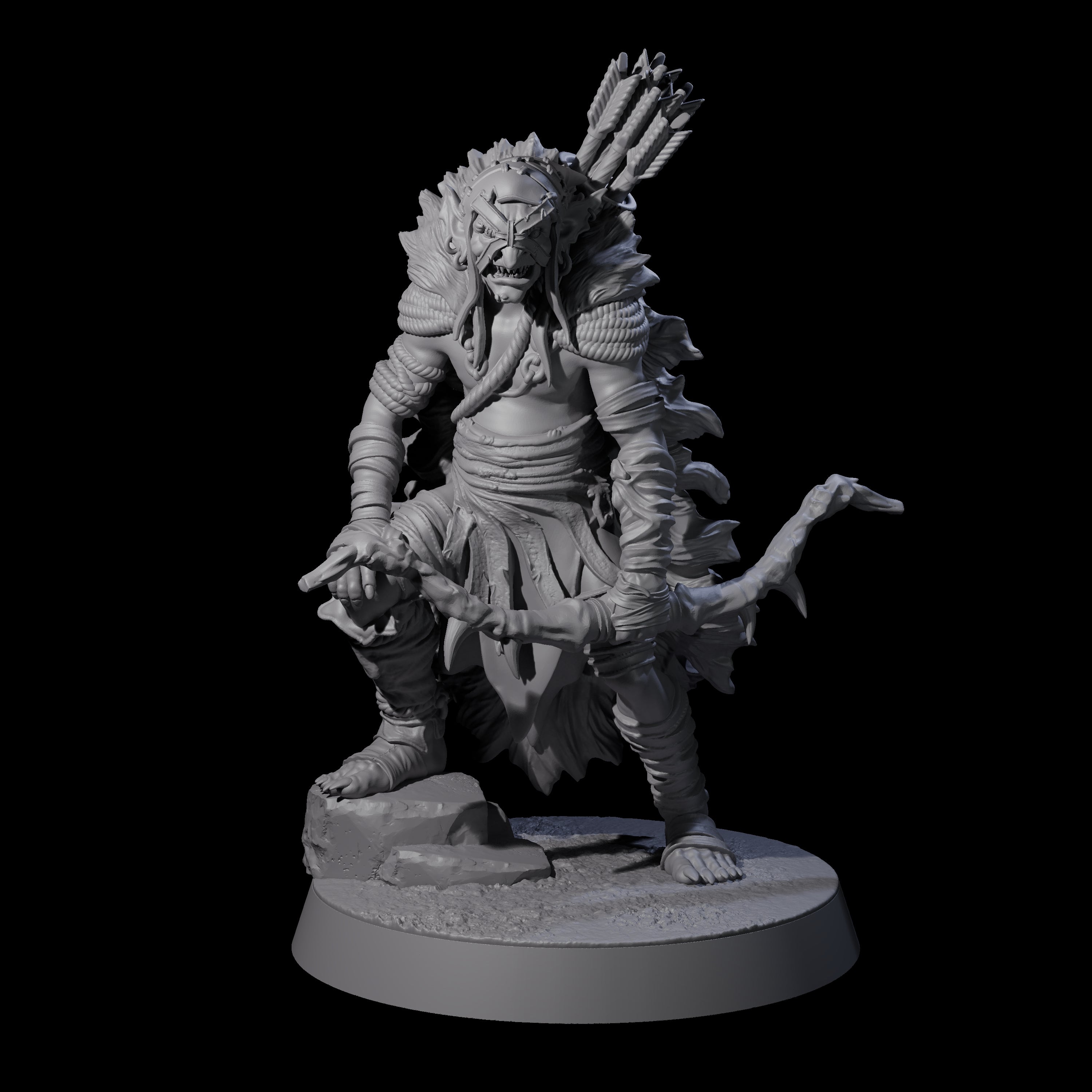 Sculking Marsh Archer E Miniature for Dungeons and Dragons, Pathfinder or other TTRPGs