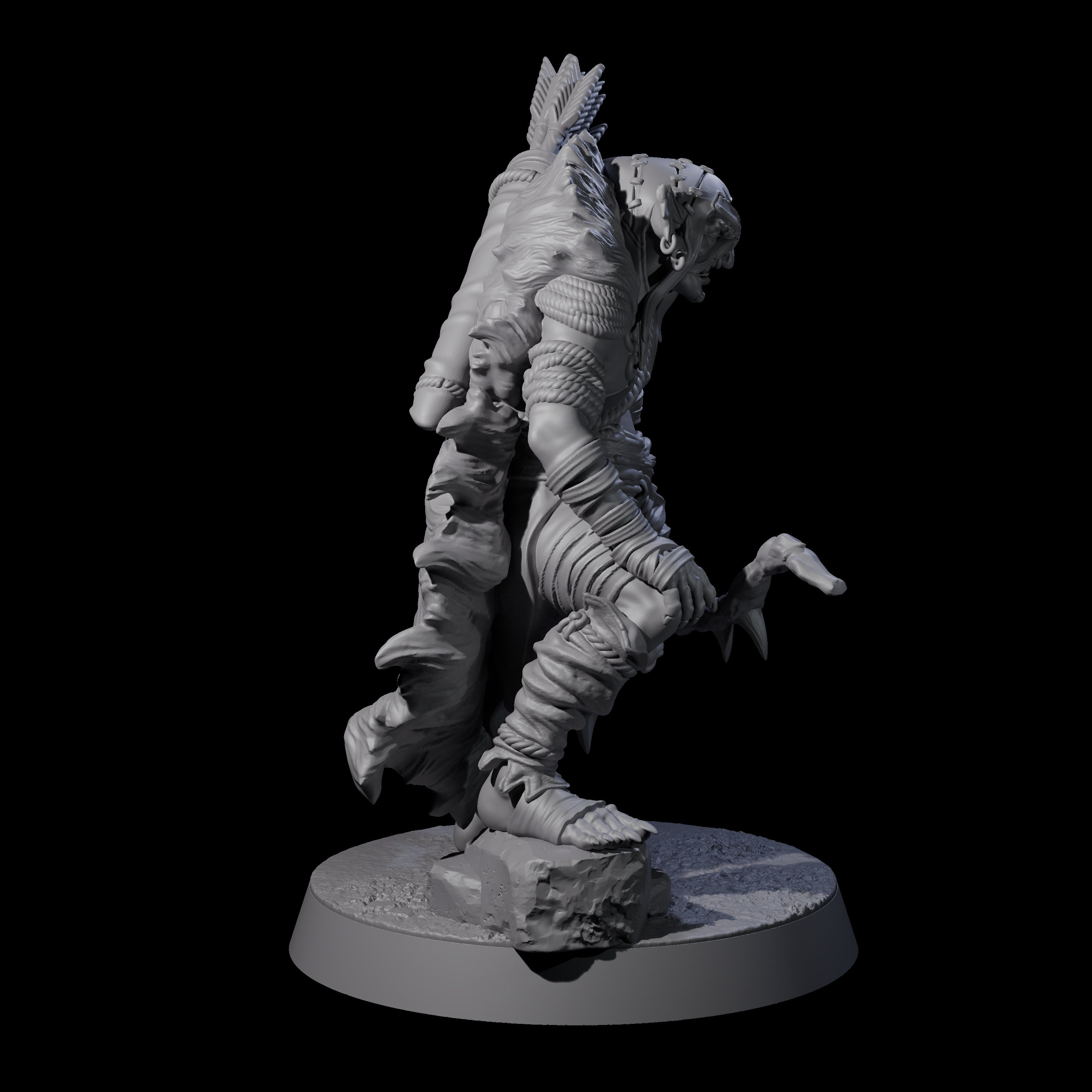 Sculking Marsh Archer E Miniature for Dungeons and Dragons, Pathfinder or other TTRPGs