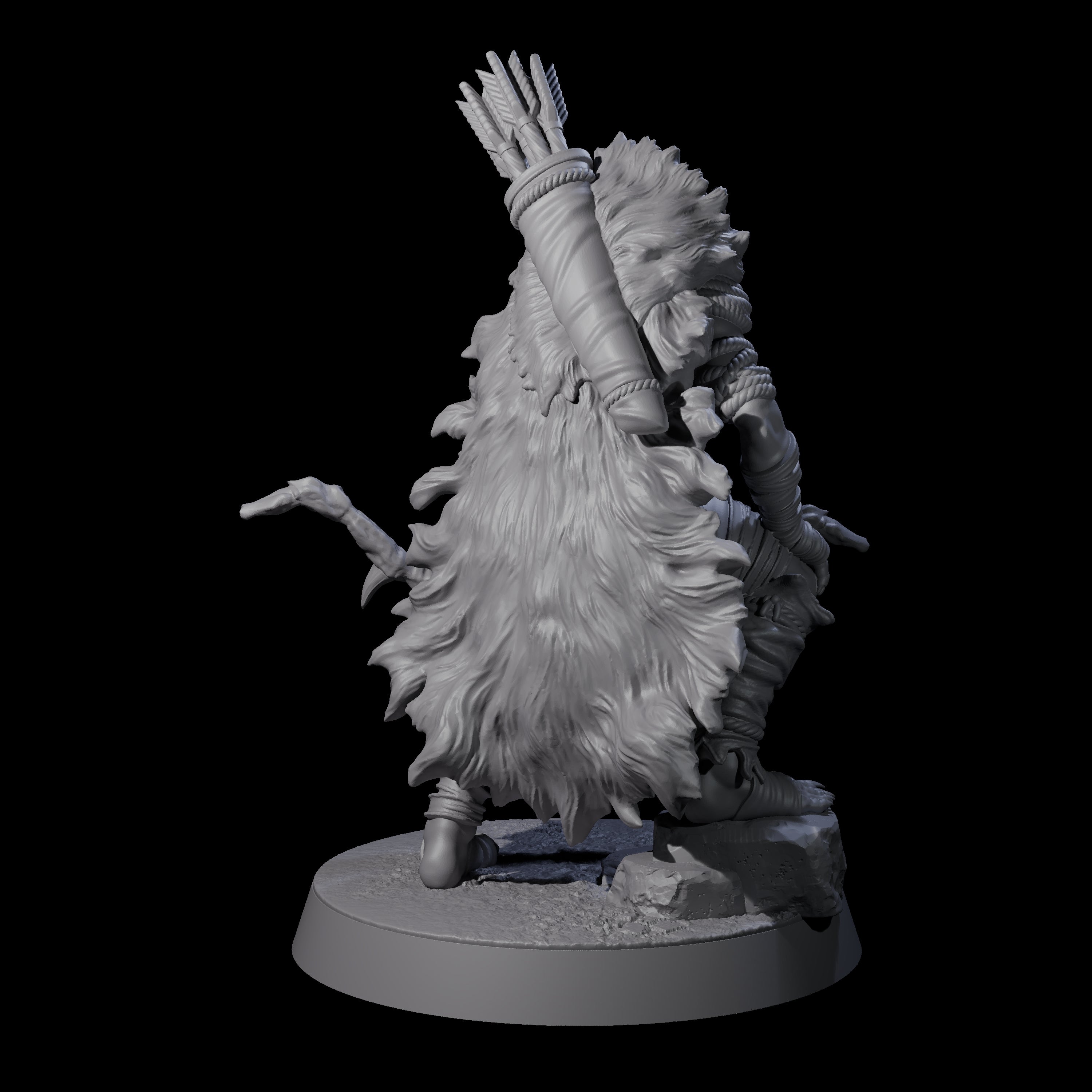 Sculking Marsh Archer E Miniature for Dungeons and Dragons, Pathfinder or other TTRPGs