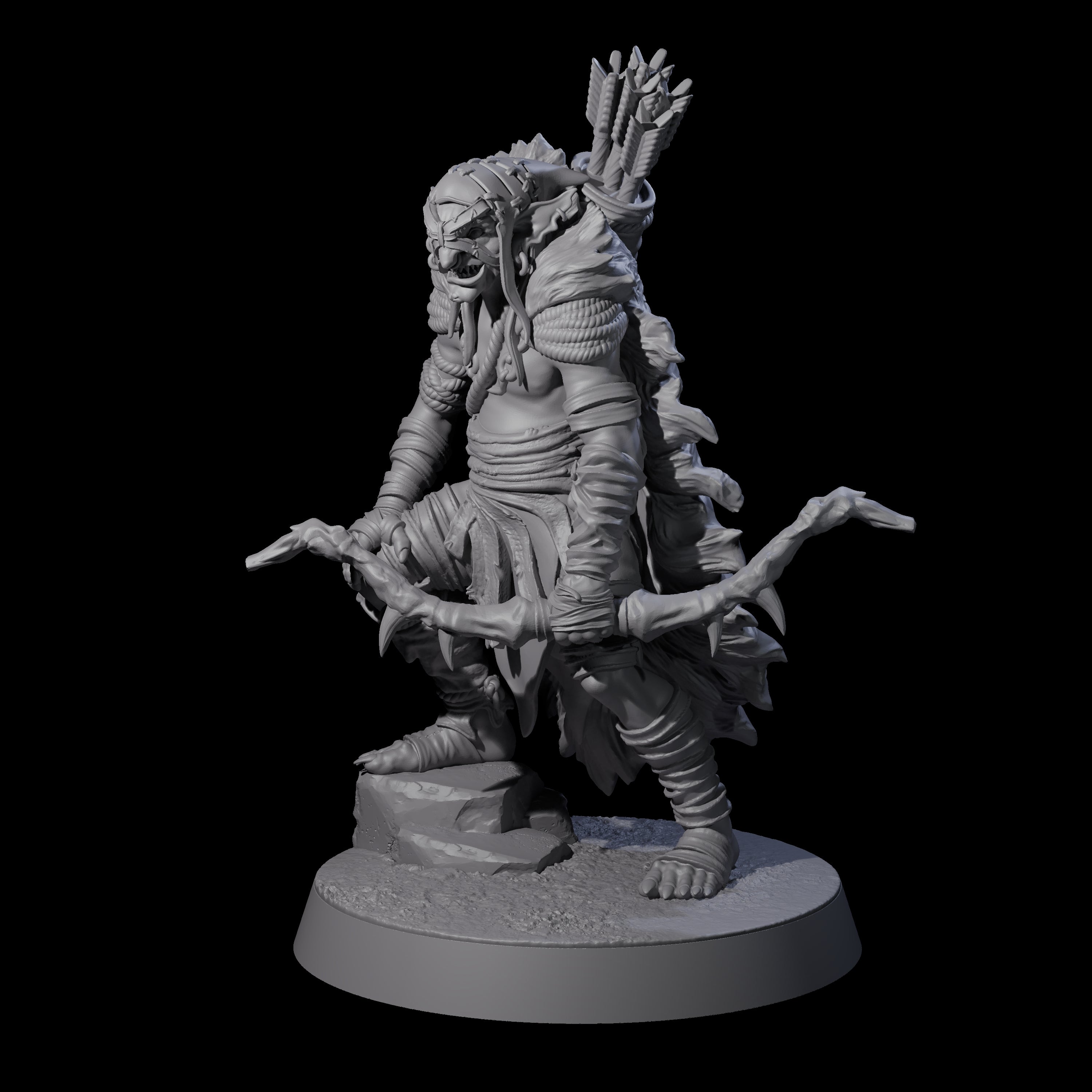 Sculking Marsh Archer E Miniature for Dungeons and Dragons, Pathfinder or other TTRPGs