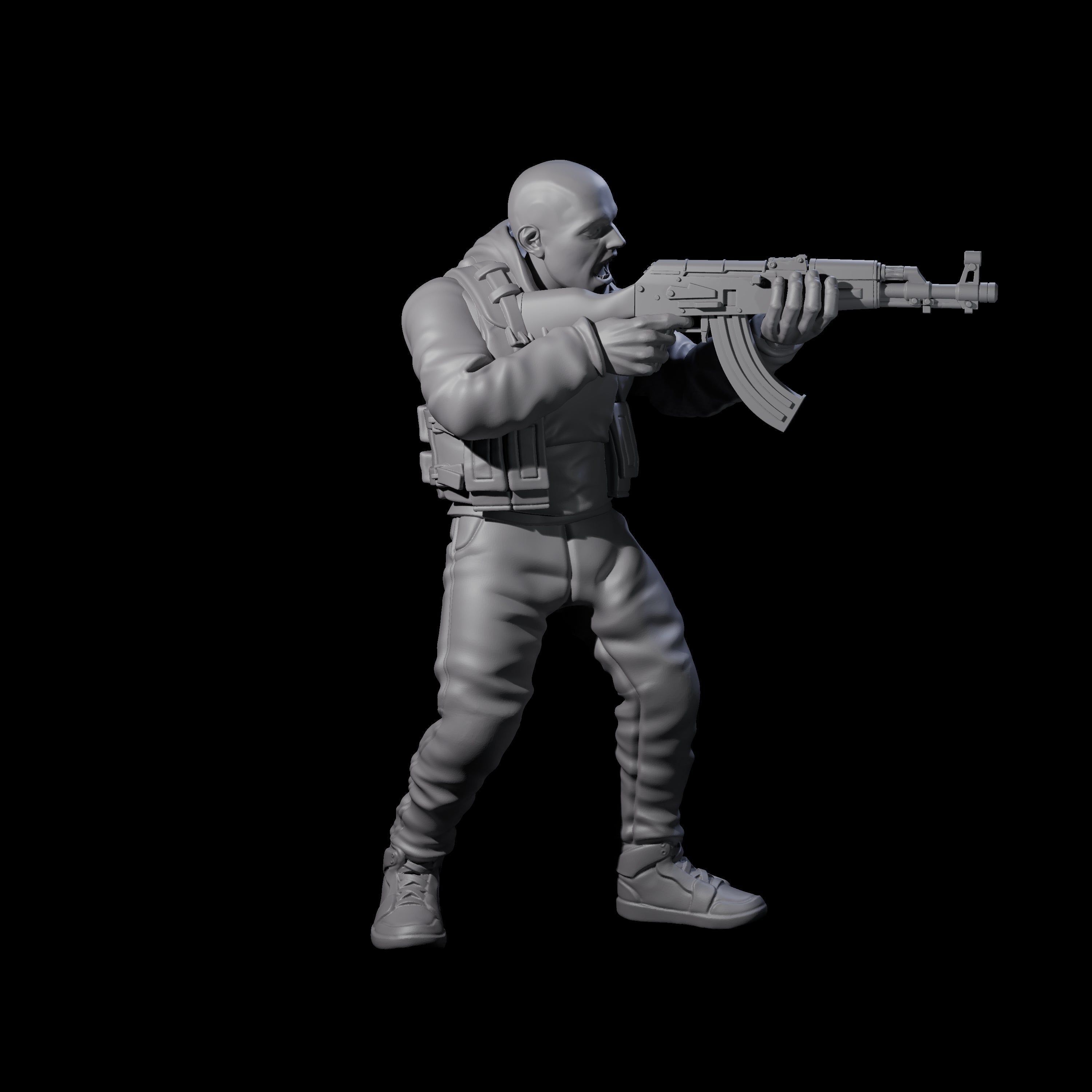 Scummy Russian Mercenary A Miniature for Dungeons and Dragons, Pathfinder or other TTRPGs