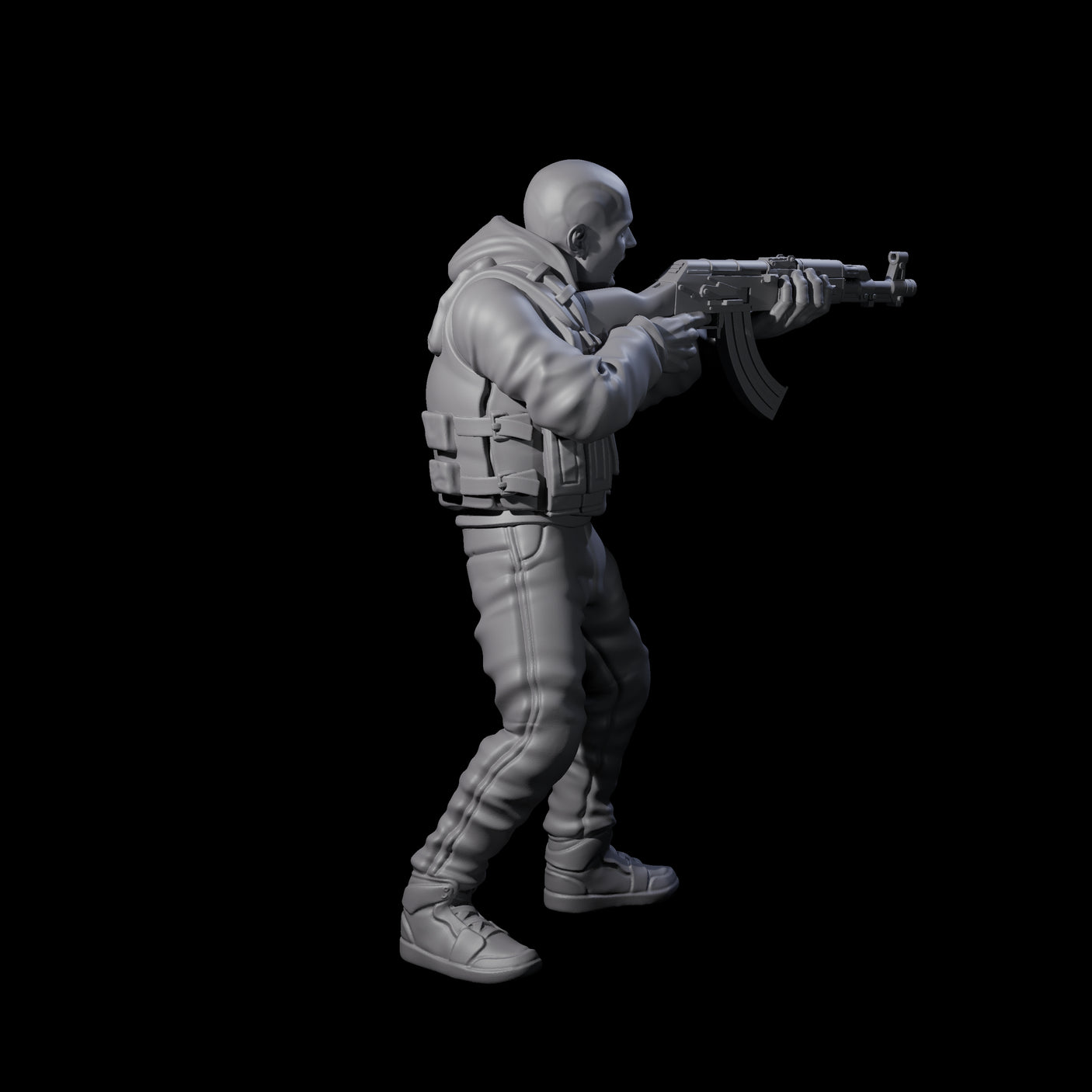 Scummy Russian Mercenary A Miniature for Dungeons and Dragons, Pathfinder or other TTRPGs