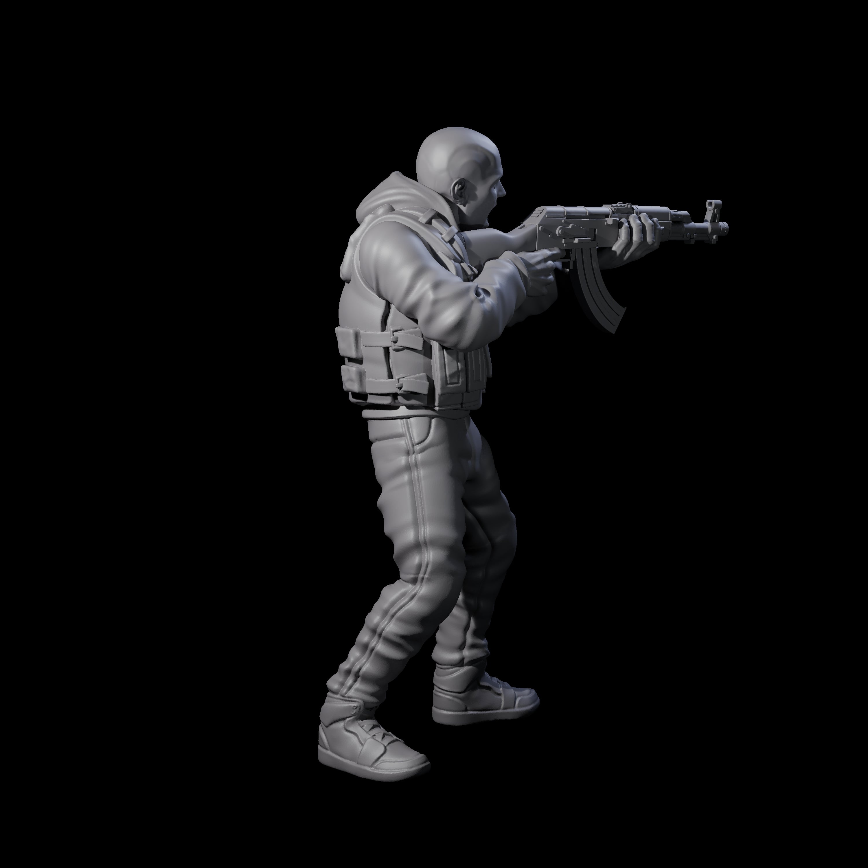 Scummy Russian Mercenary A Miniature for Dungeons and Dragons, Pathfinder or other TTRPGs