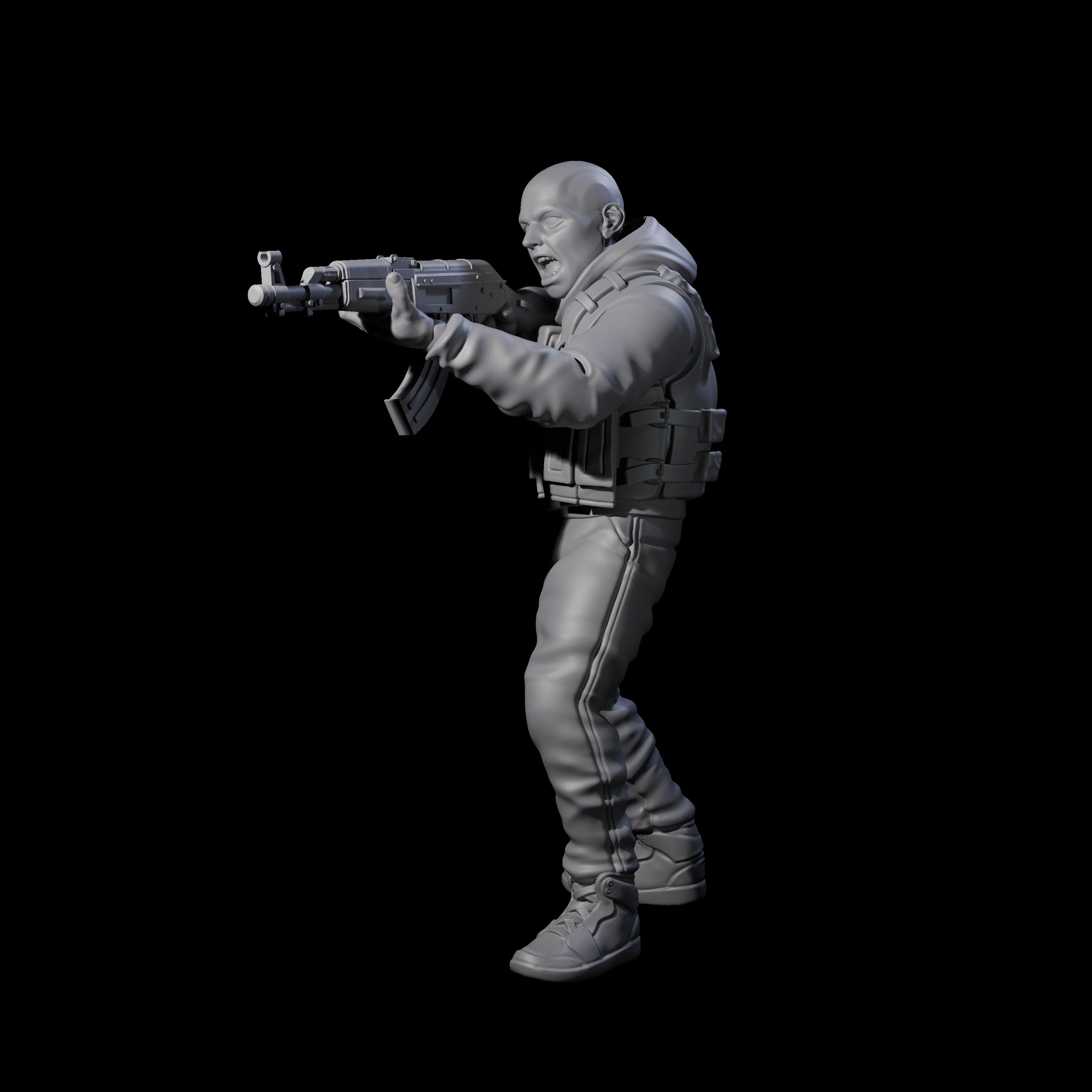 Scummy Russian Mercenary A Miniature for Dungeons and Dragons, Pathfinder or other TTRPGs