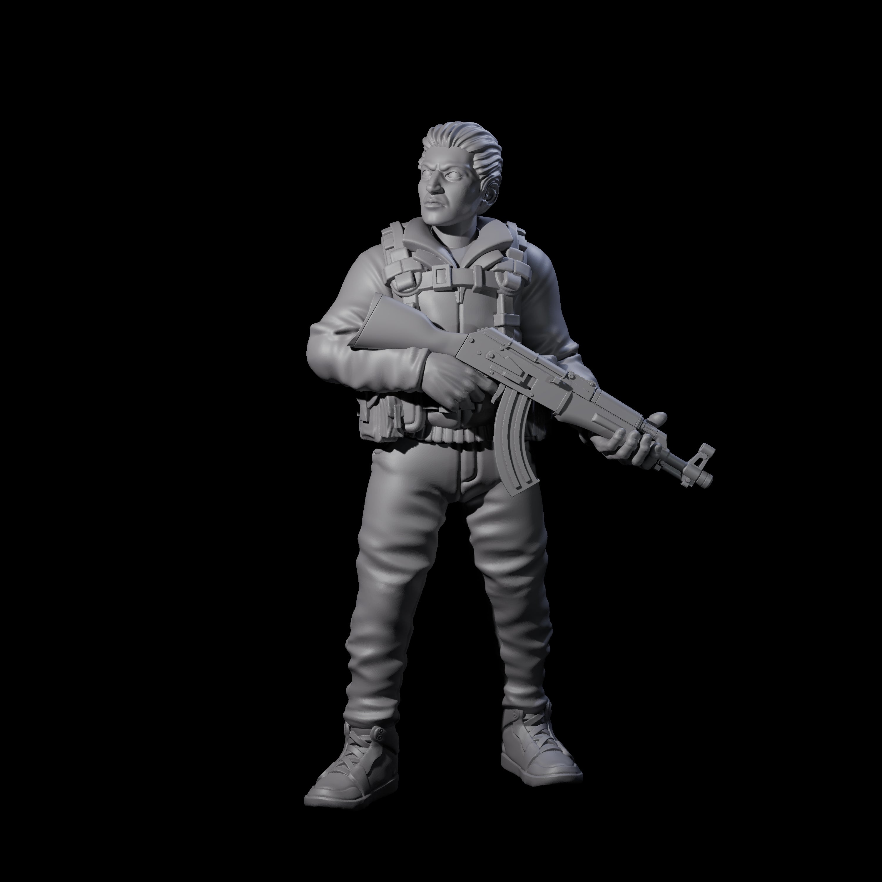 Scummy Russian Mercenary C Miniature for Dungeons and Dragons, Pathfinder or other TTRPGs