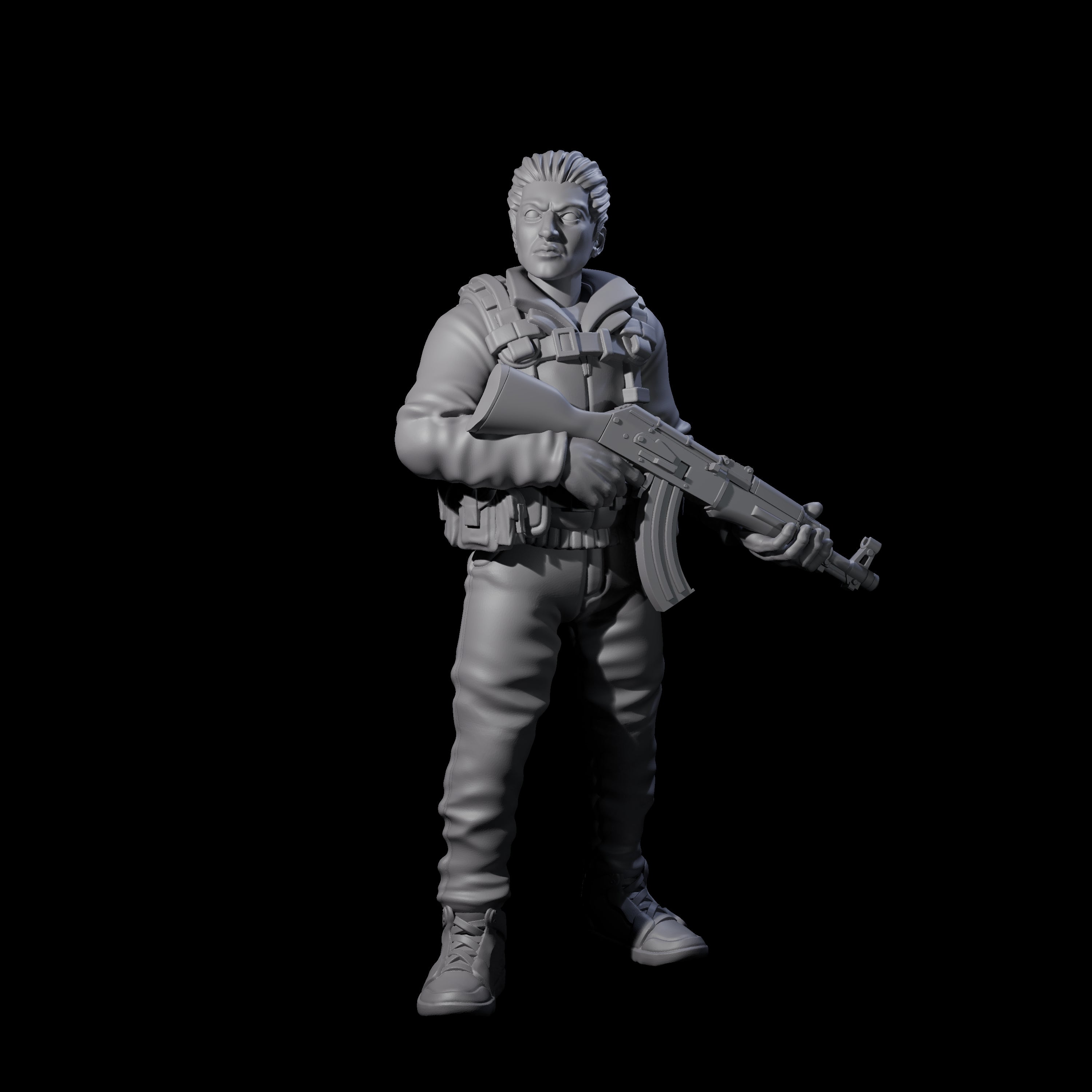 Scummy Russian Mercenary C Miniature for Dungeons and Dragons, Pathfinder or other TTRPGs