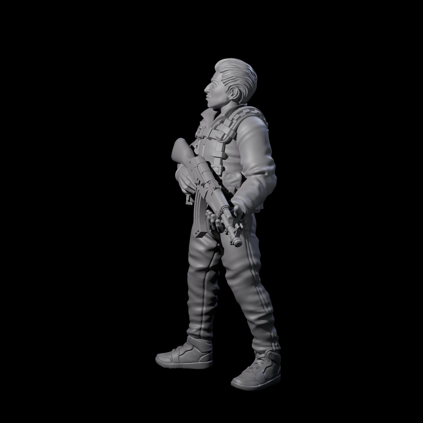 Scummy Russian Mercenary C Miniature for Dungeons and Dragons, Pathfinder or other TTRPGs