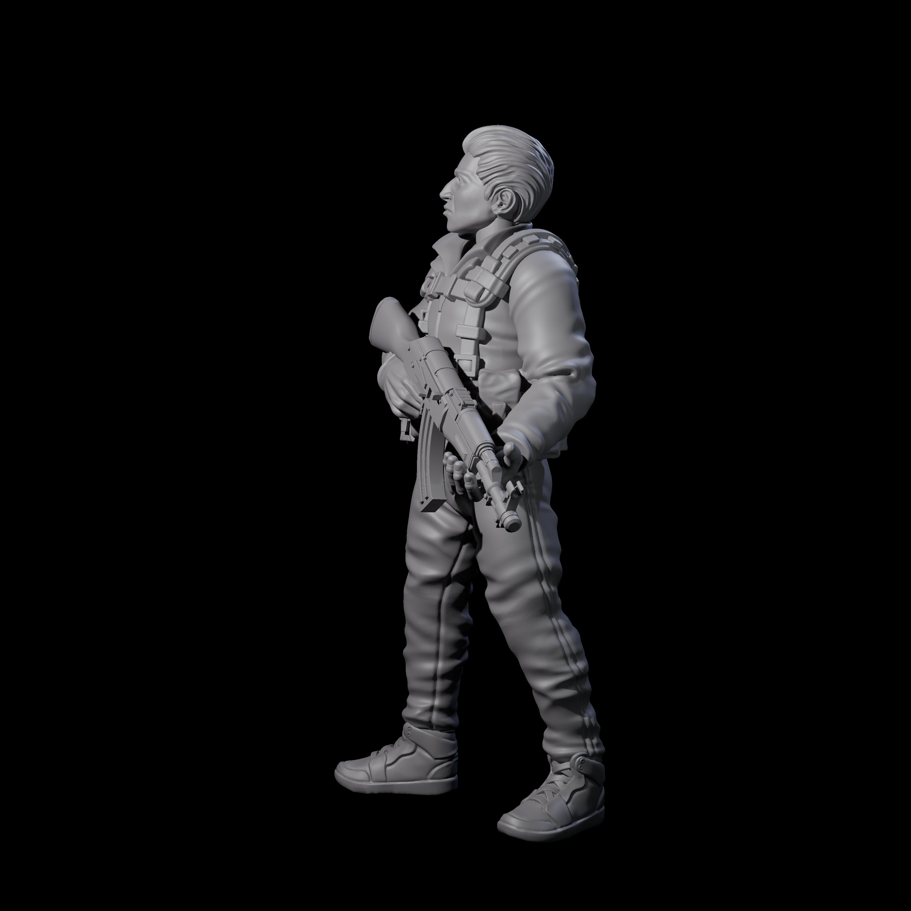 Scummy Russian Mercenary C Miniature for Dungeons and Dragons, Pathfinder or other TTRPGs