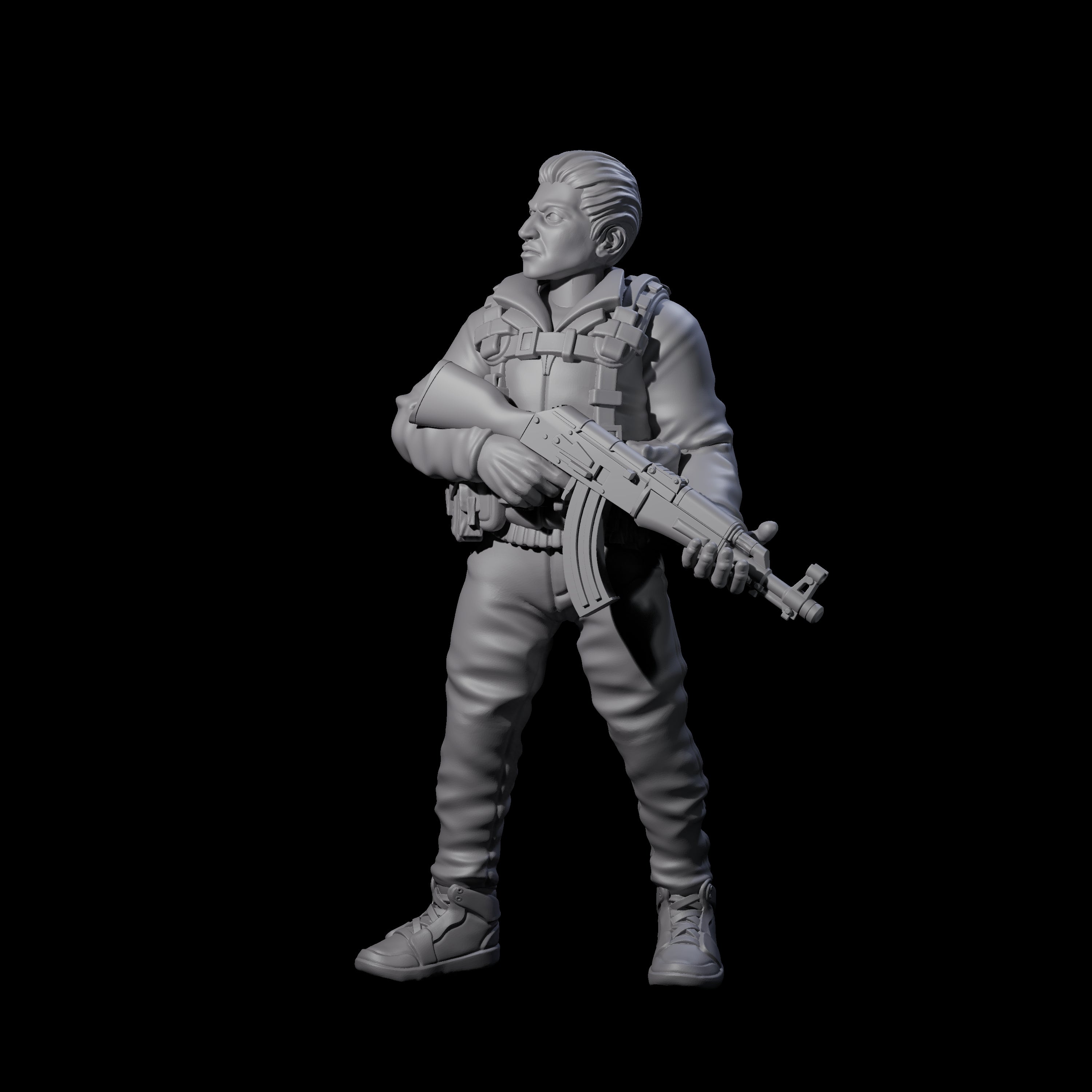 Scummy Russian Mercenary C Miniature for Dungeons and Dragons, Pathfinder or other TTRPGs
