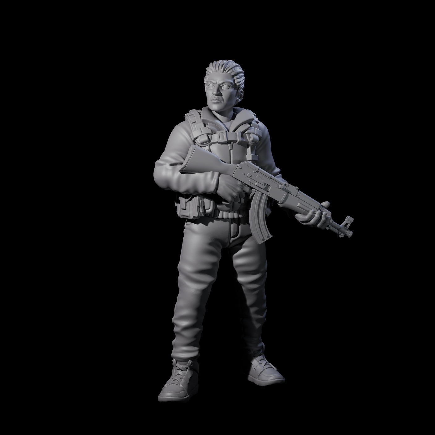 Scummy Russian Mercenary C Miniature for Dungeons and Dragons, Pathfinder or other TTRPGs