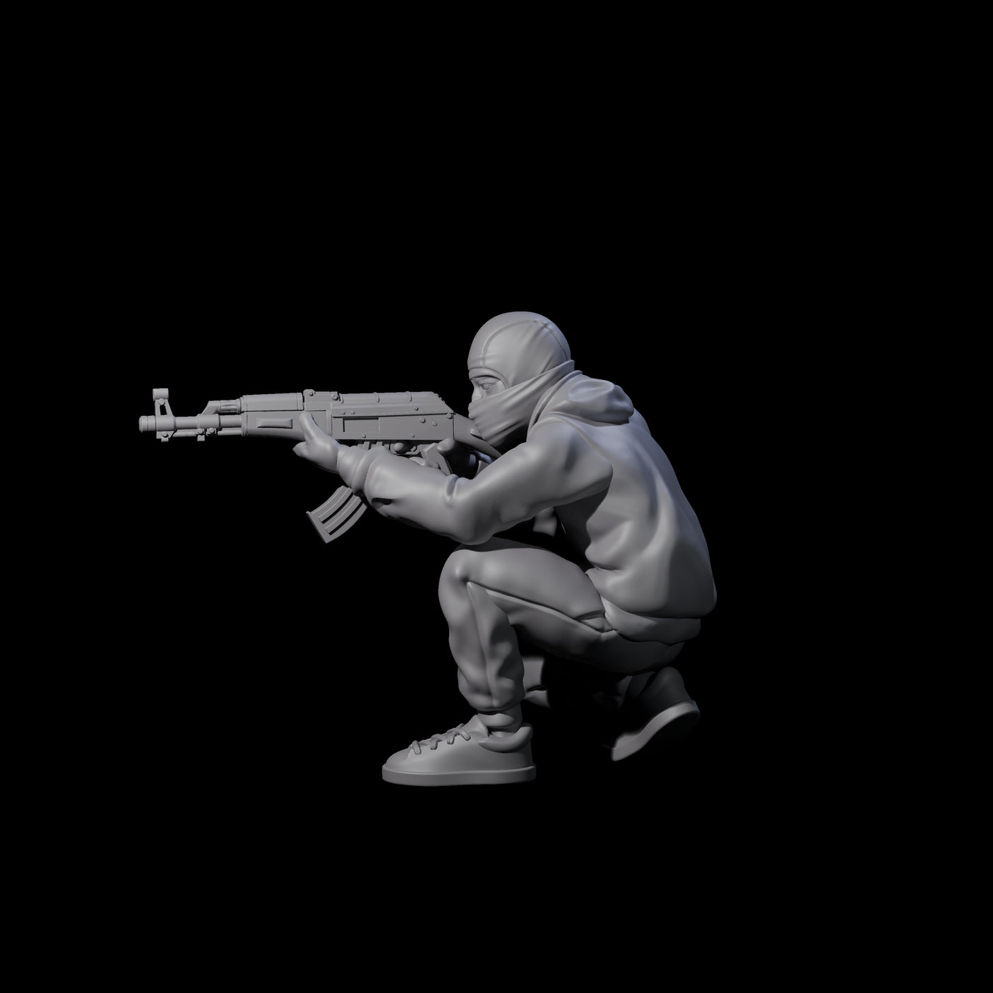 Scummy Russian Mercenary E Miniature for Dungeons and Dragons, Pathfinder or other TTRPGs