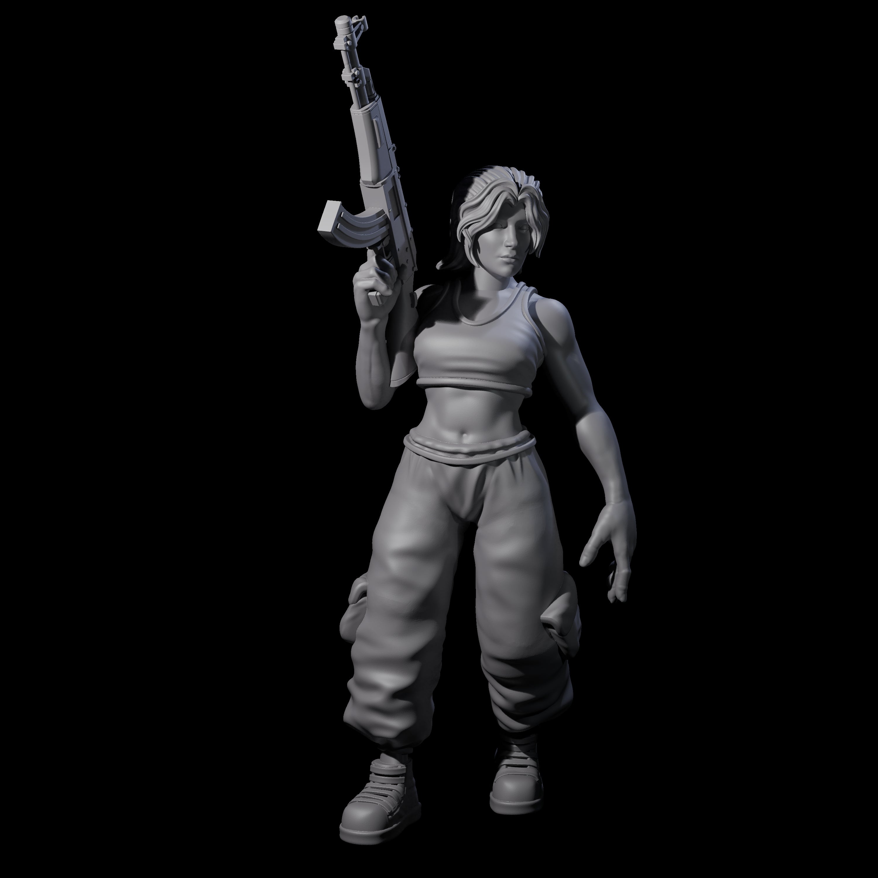 Scummy Russian Mercenary F Miniature for Dungeons and Dragons, Pathfinder or other TTRPGs