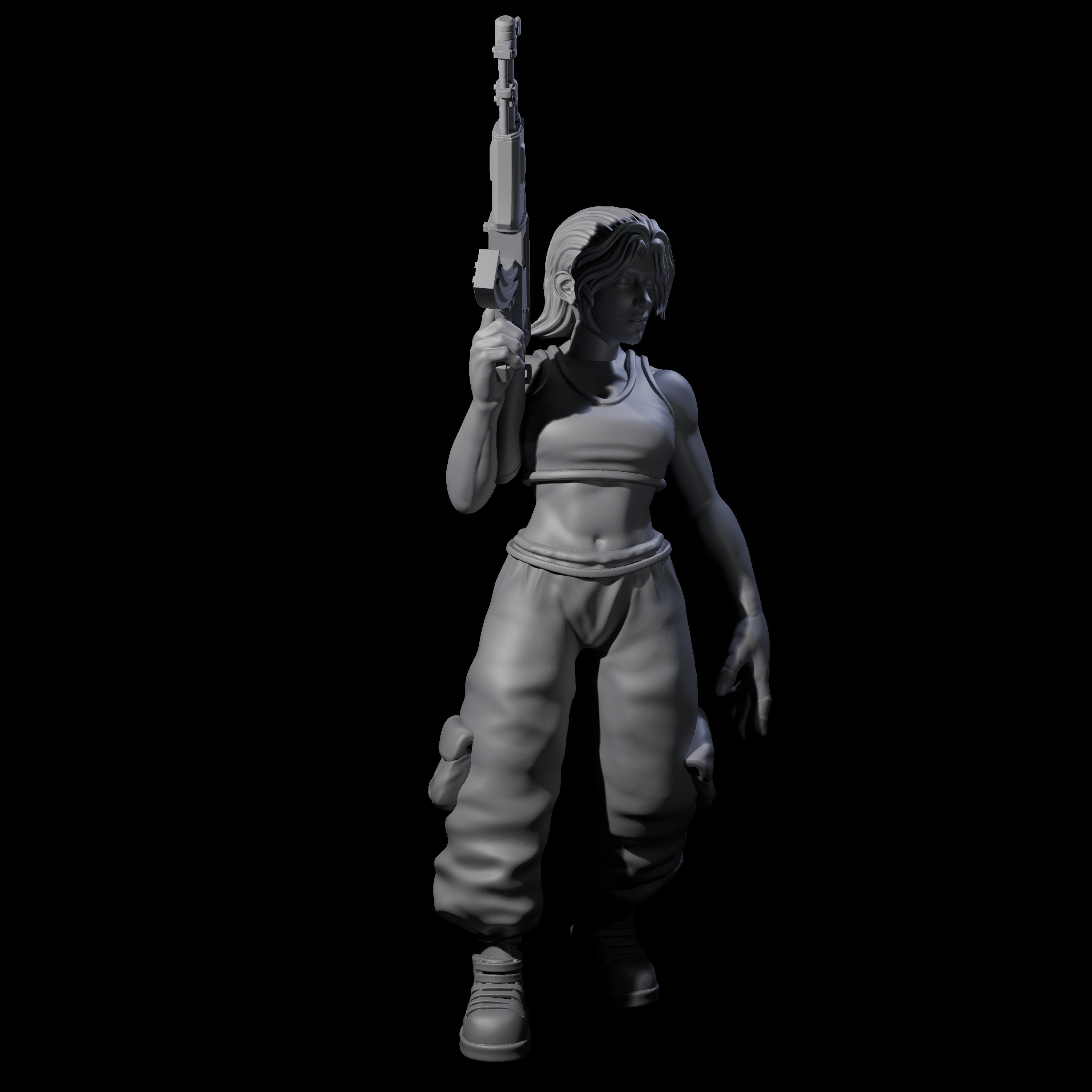 Scummy Russian Mercenary F Miniature for Dungeons and Dragons, Pathfinder or other TTRPGs