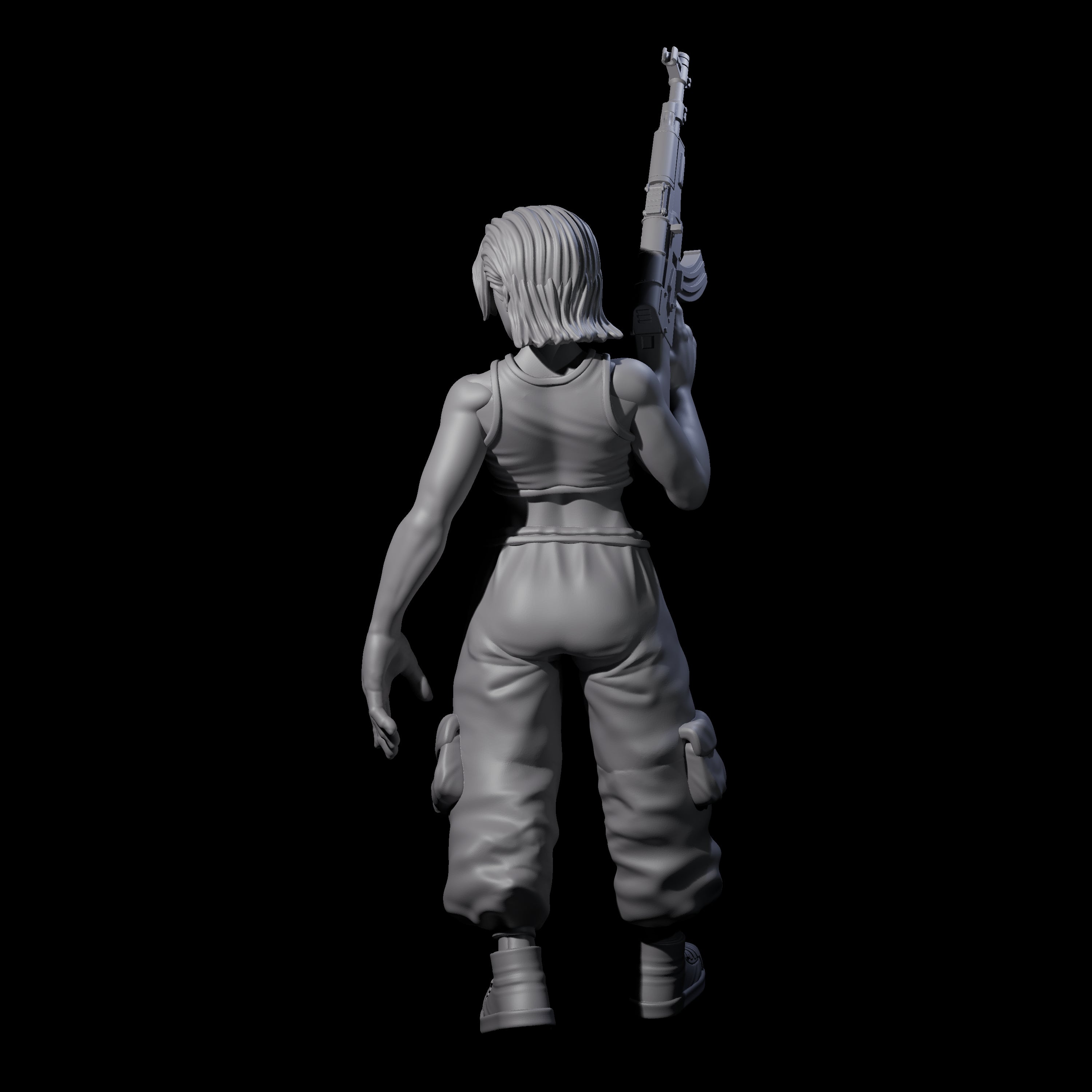 Scummy Russian Mercenary F Miniature for Dungeons and Dragons, Pathfinder or other TTRPGs