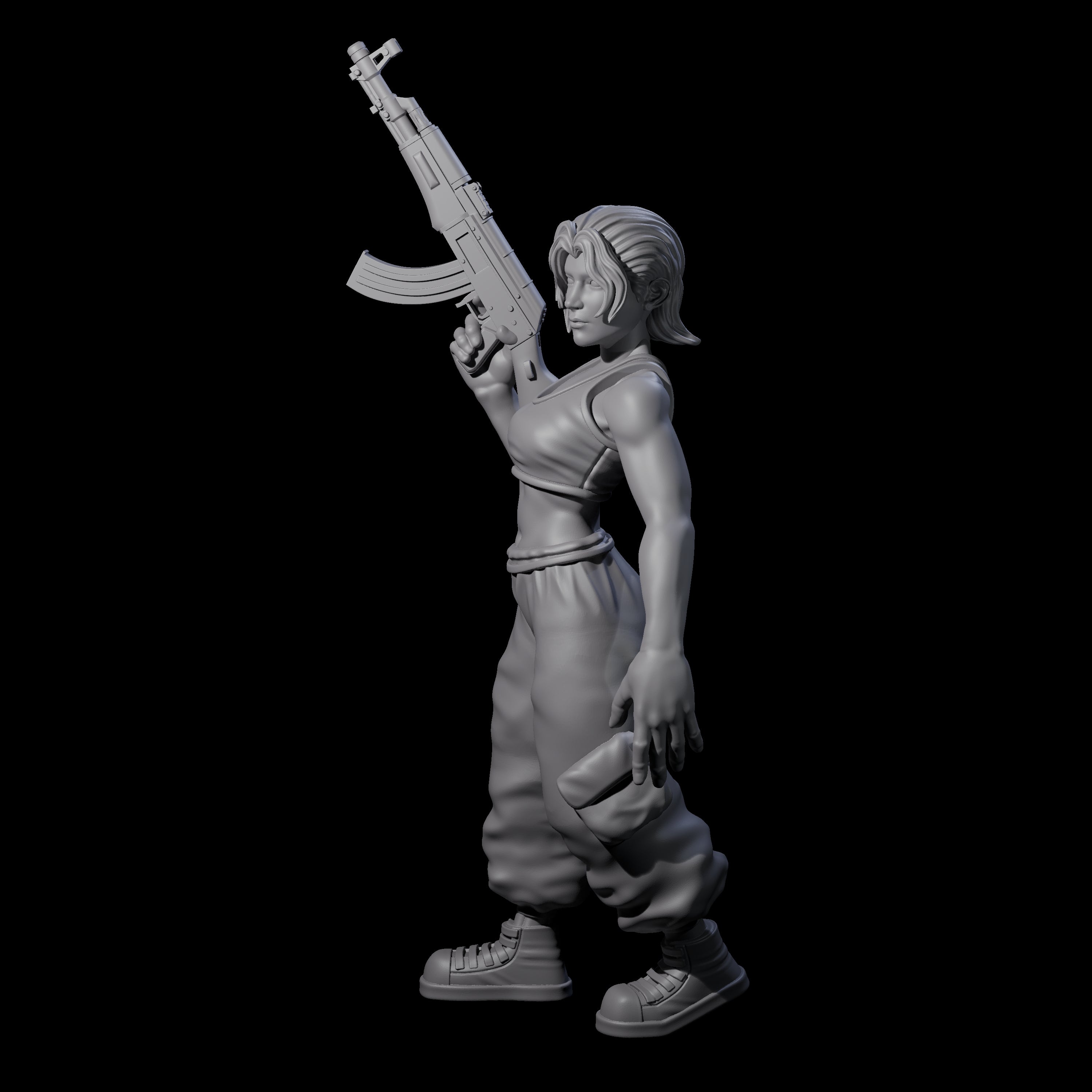 Scummy Russian Mercenary F Miniature for Dungeons and Dragons, Pathfinder or other TTRPGs