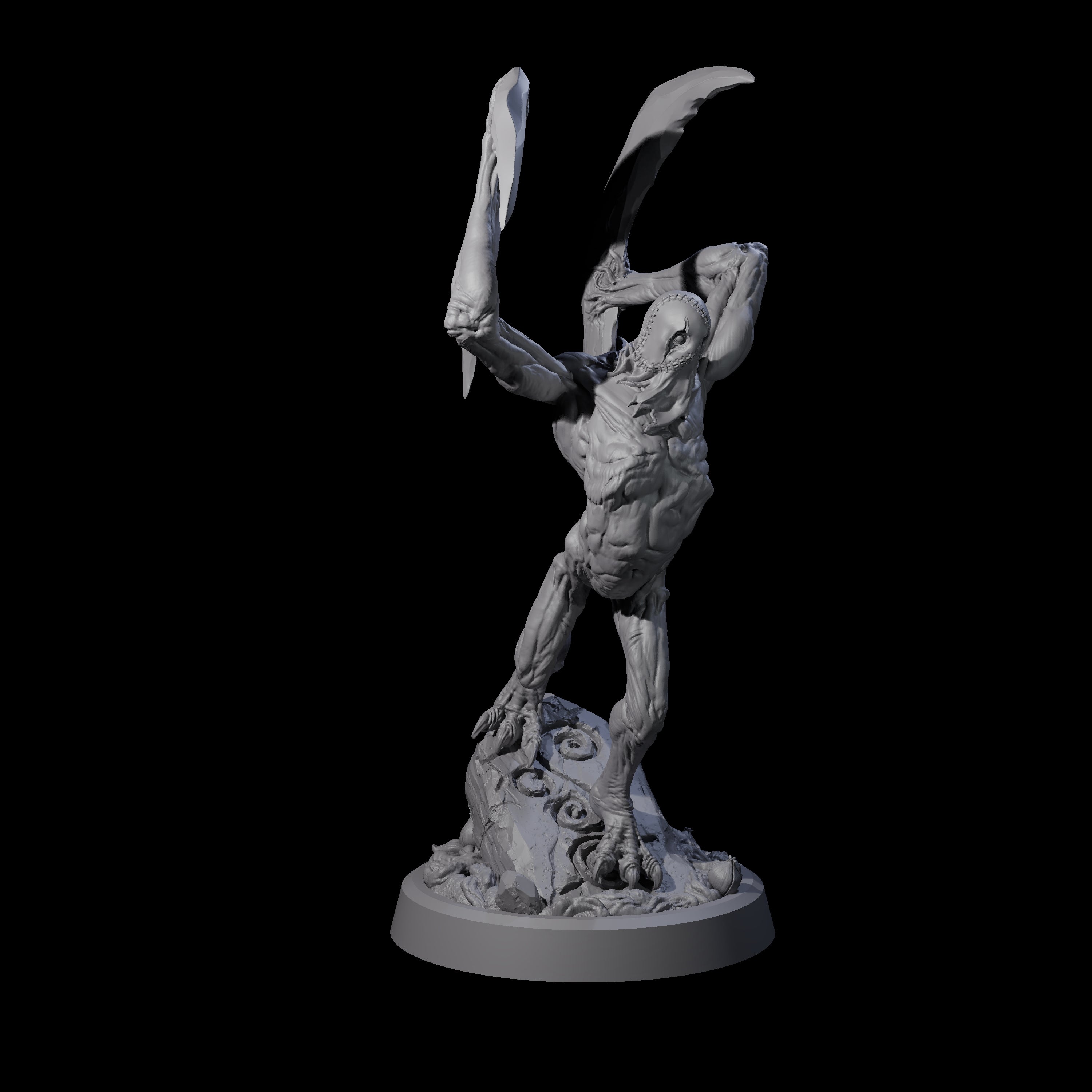 Scythe Wielding Velstrac A Miniature for Dungeons and Dragons, Pathfinder or other TTRPGs