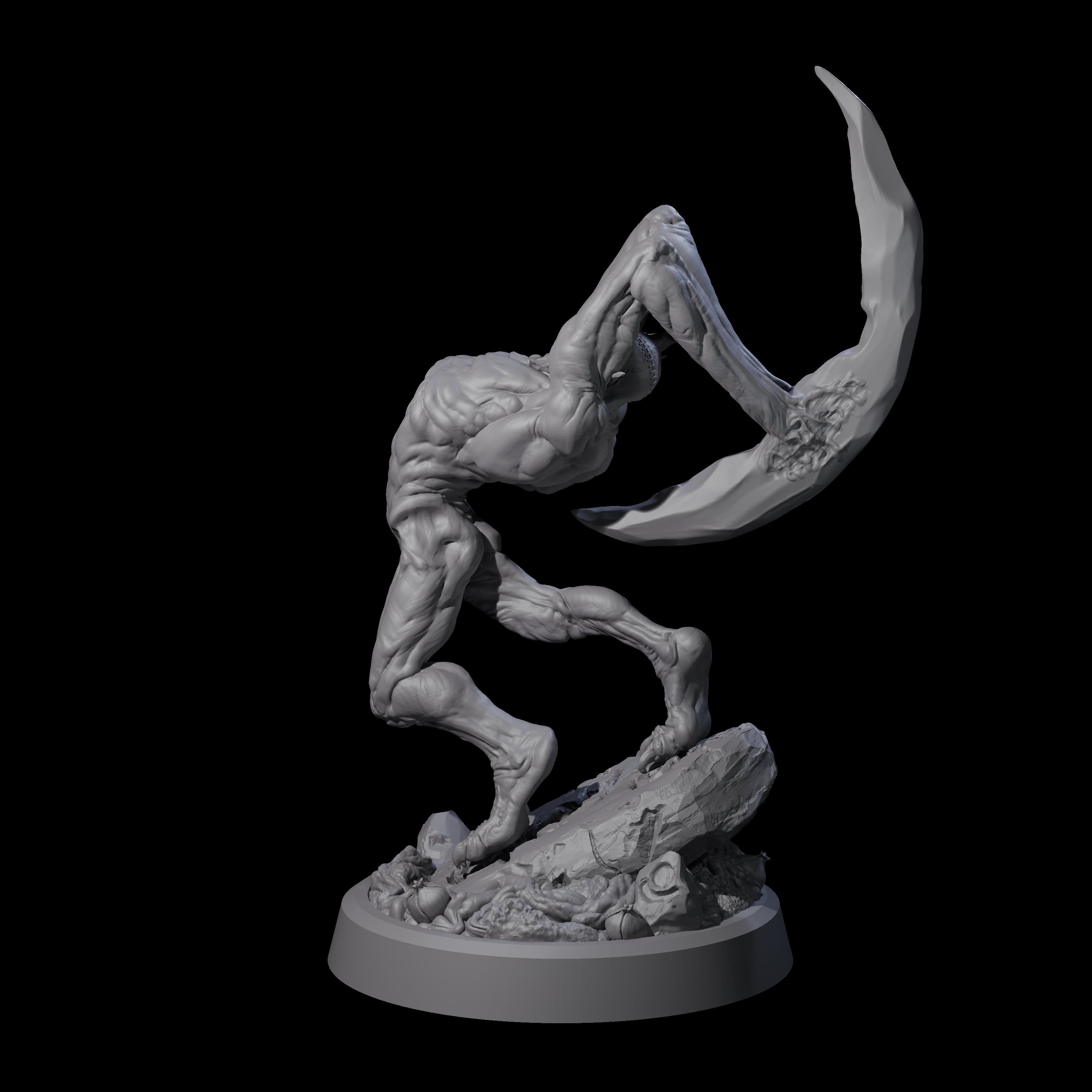 Scythe Wielding Velstrac C Miniature for Dungeons and Dragons, Pathfinder or other TTRPGs