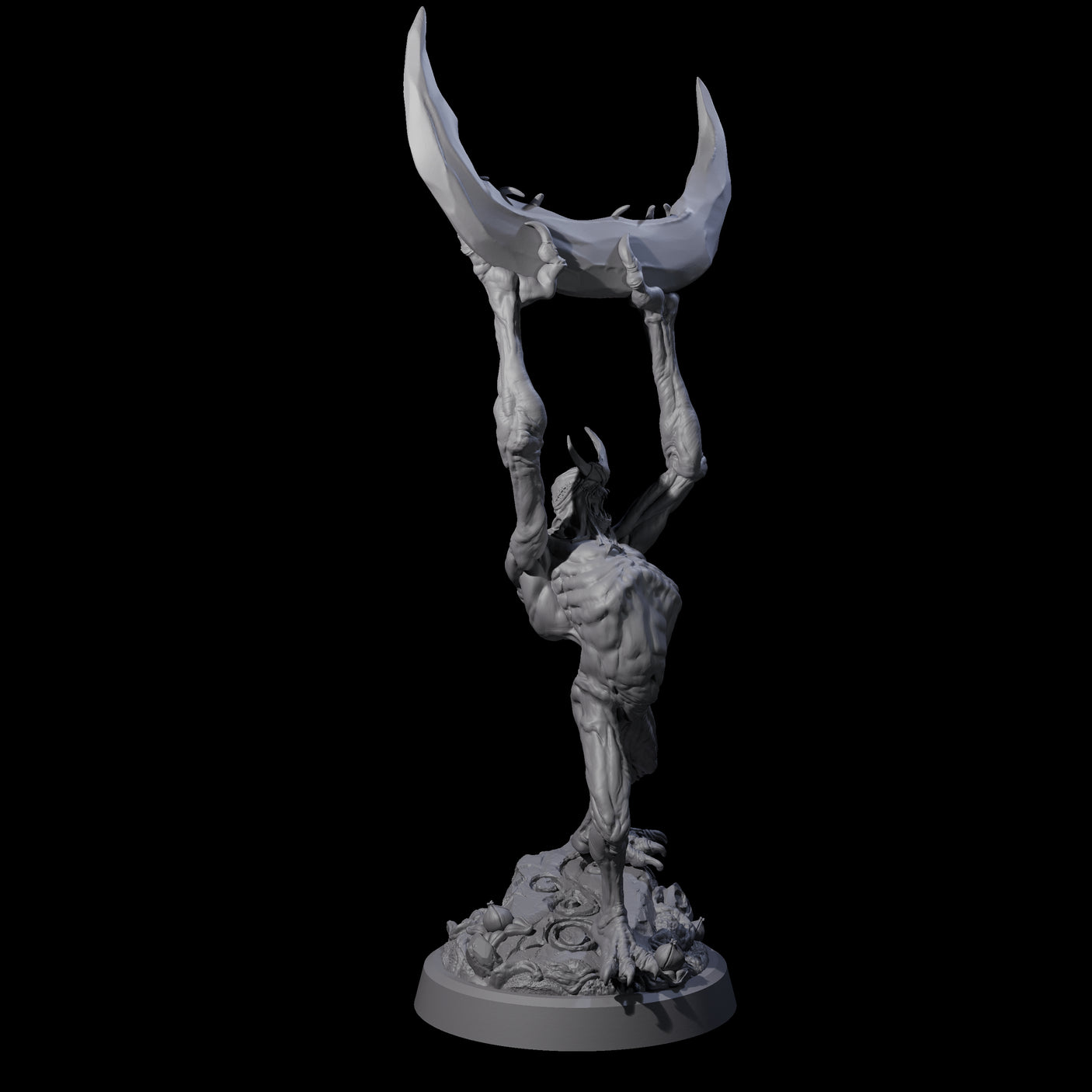 Scythe Wielding Velstrac D Miniature for Dungeons and Dragons, Pathfinder or other TTRPGs