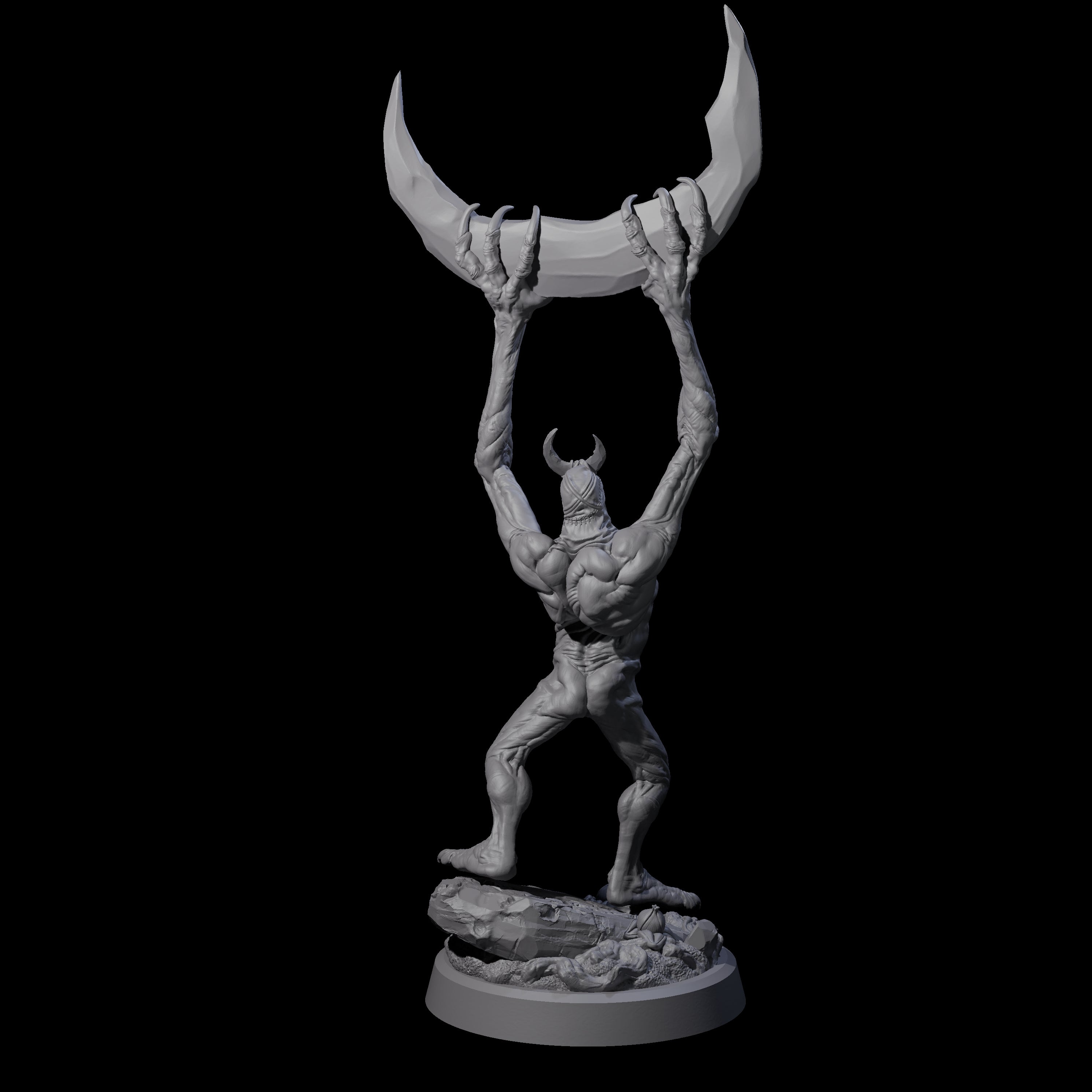 Scythe Wielding Velstrac D Miniature for Dungeons and Dragons, Pathfinder or other TTRPGs