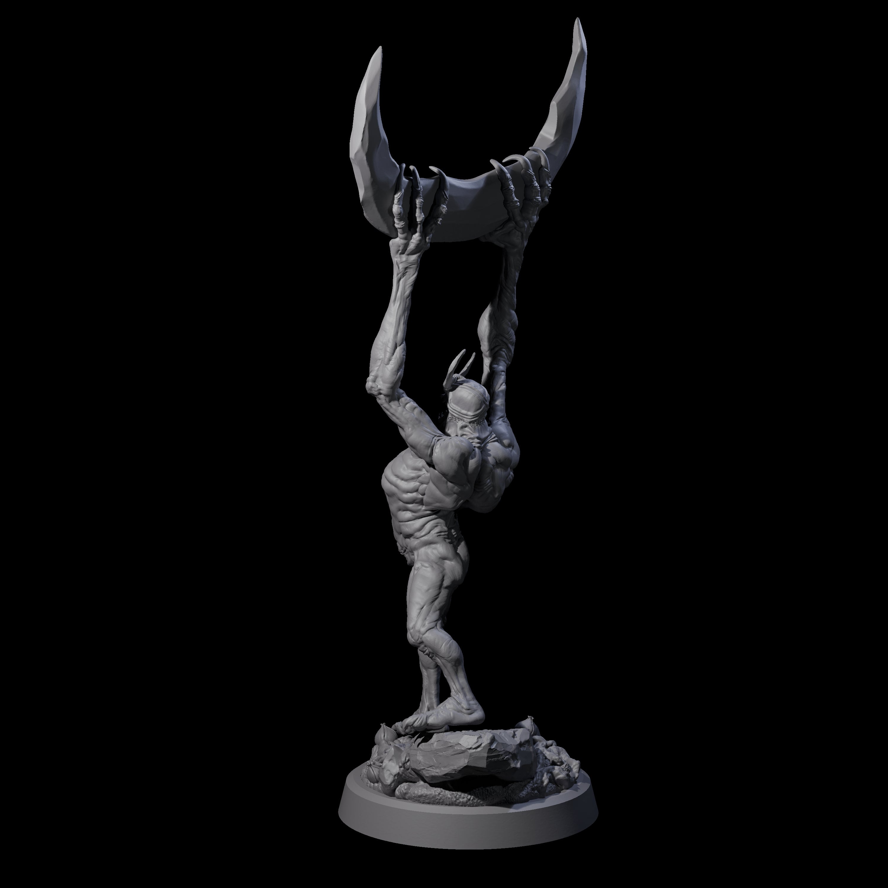 Scythe Wielding Velstrac D Miniature for Dungeons and Dragons, Pathfinder or other TTRPGs