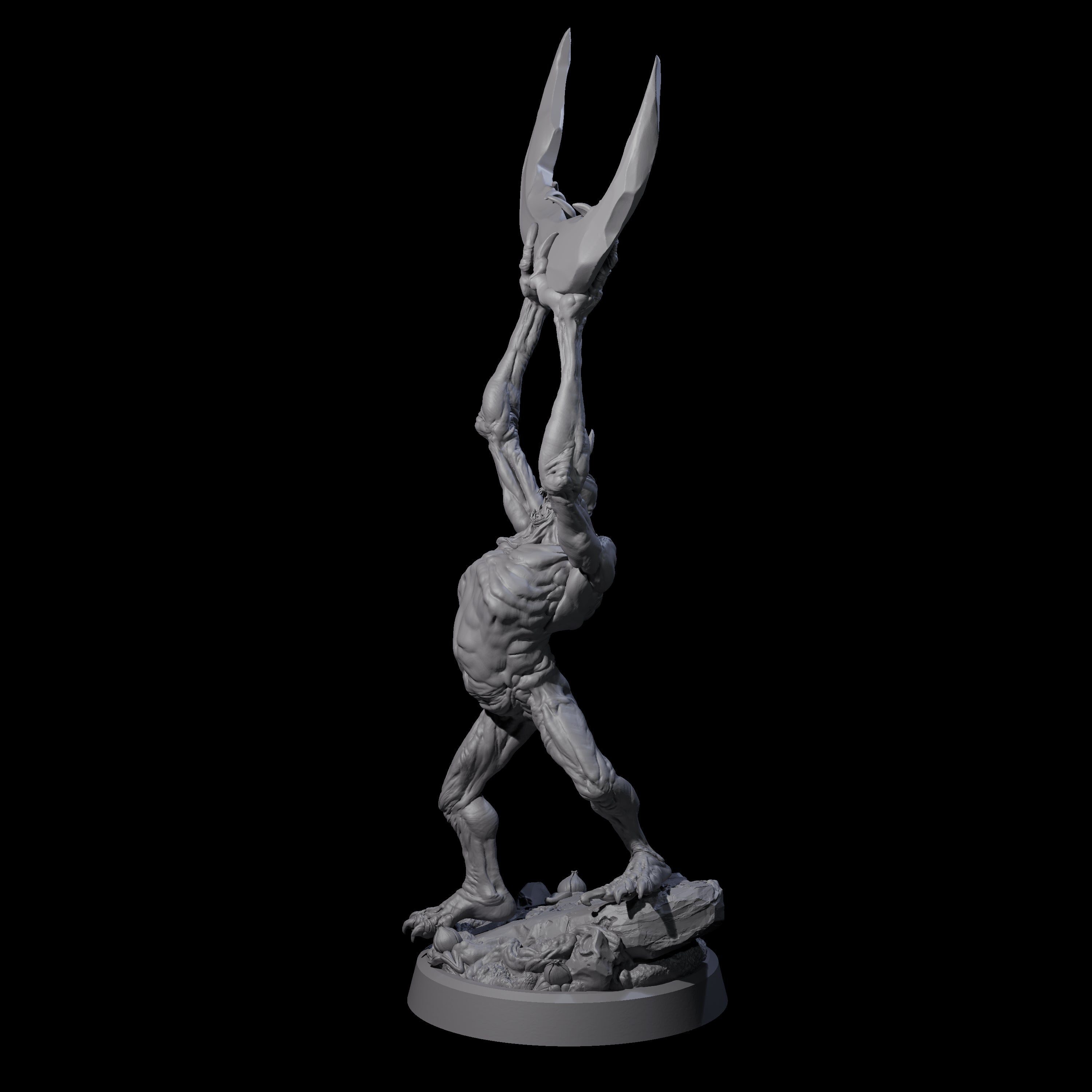 Scythe Wielding Velstrac D Miniature for Dungeons and Dragons, Pathfinder or other TTRPGs