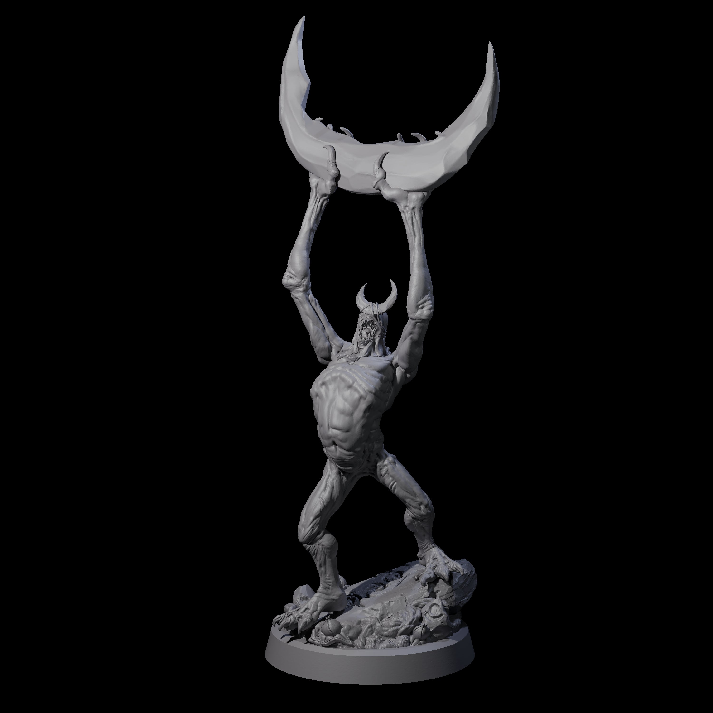 Scythe Wielding Velstrac D Miniature for Dungeons and Dragons, Pathfinder or other TTRPGs