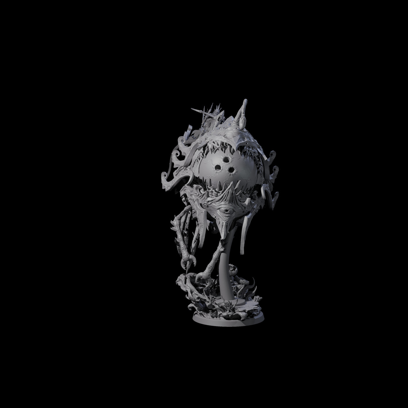 Sea Elf Piloting an Abyssal Lanternfish A Miniature for Dungeons and Dragons, Pathfinder or other TTRPGs