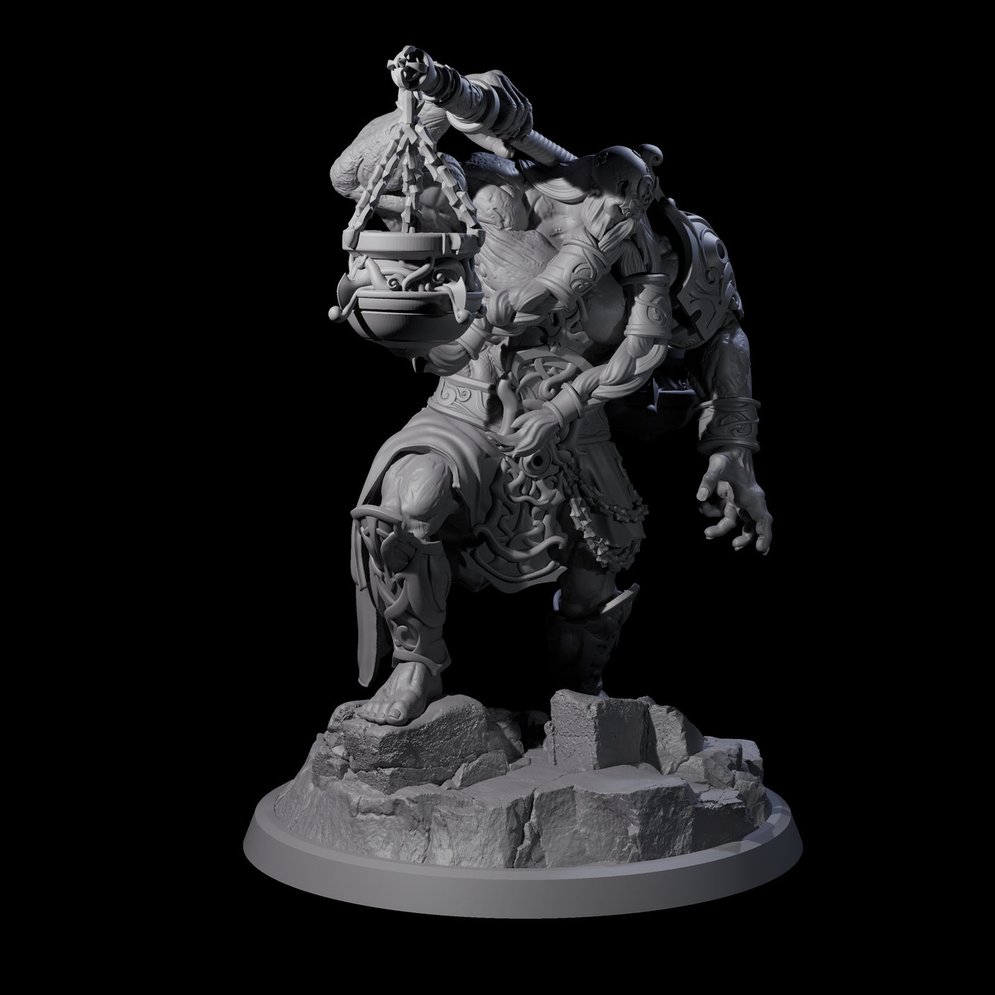 Sea Giant Sentinal A Miniature for Dungeons and Dragons, Pathfinder or other TTRPGs