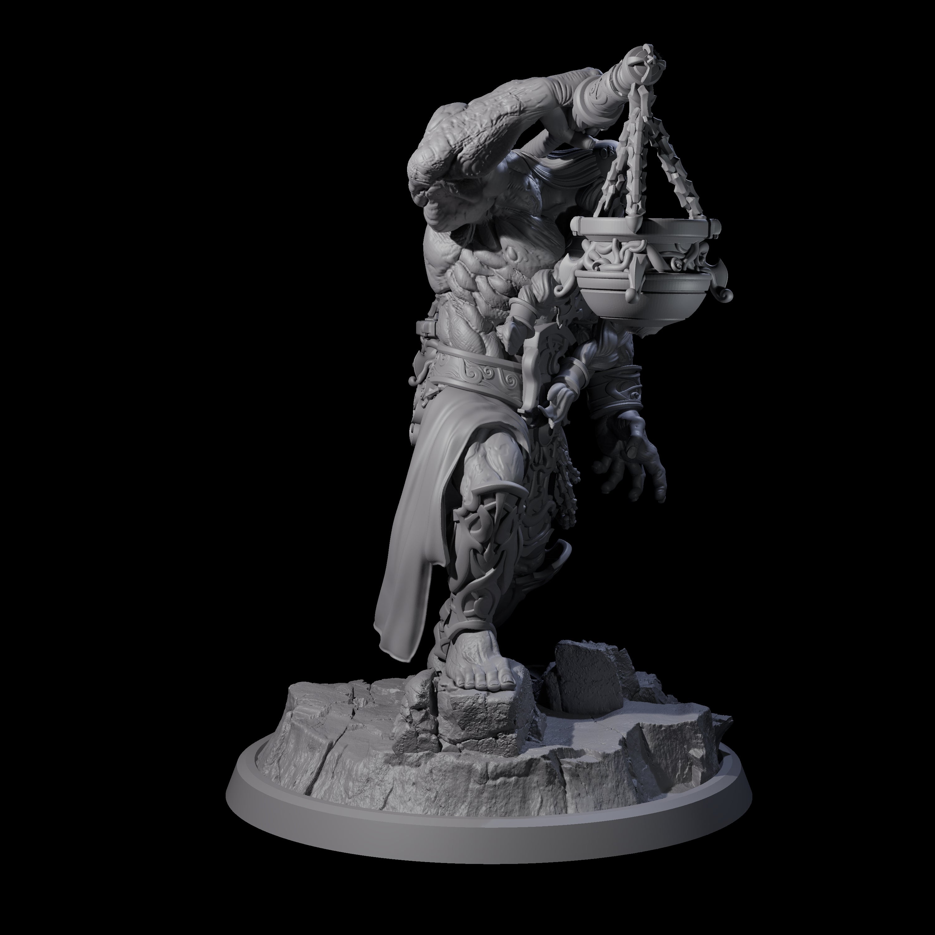 Sea Giant Sentinal A Miniature for Dungeons and Dragons, Pathfinder or other TTRPGs