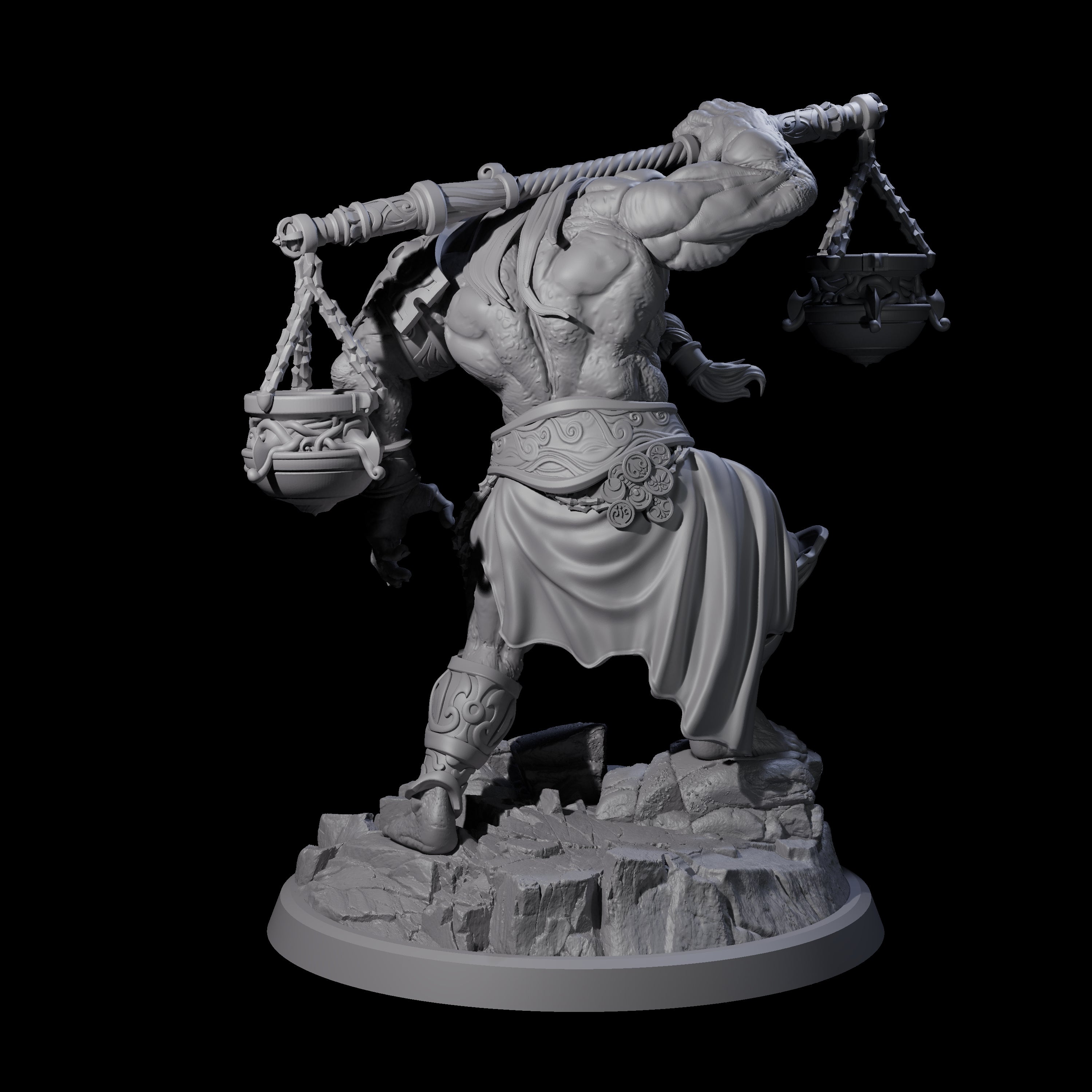 Sea Giant Sentinal A Miniature for Dungeons and Dragons, Pathfinder or other TTRPGs