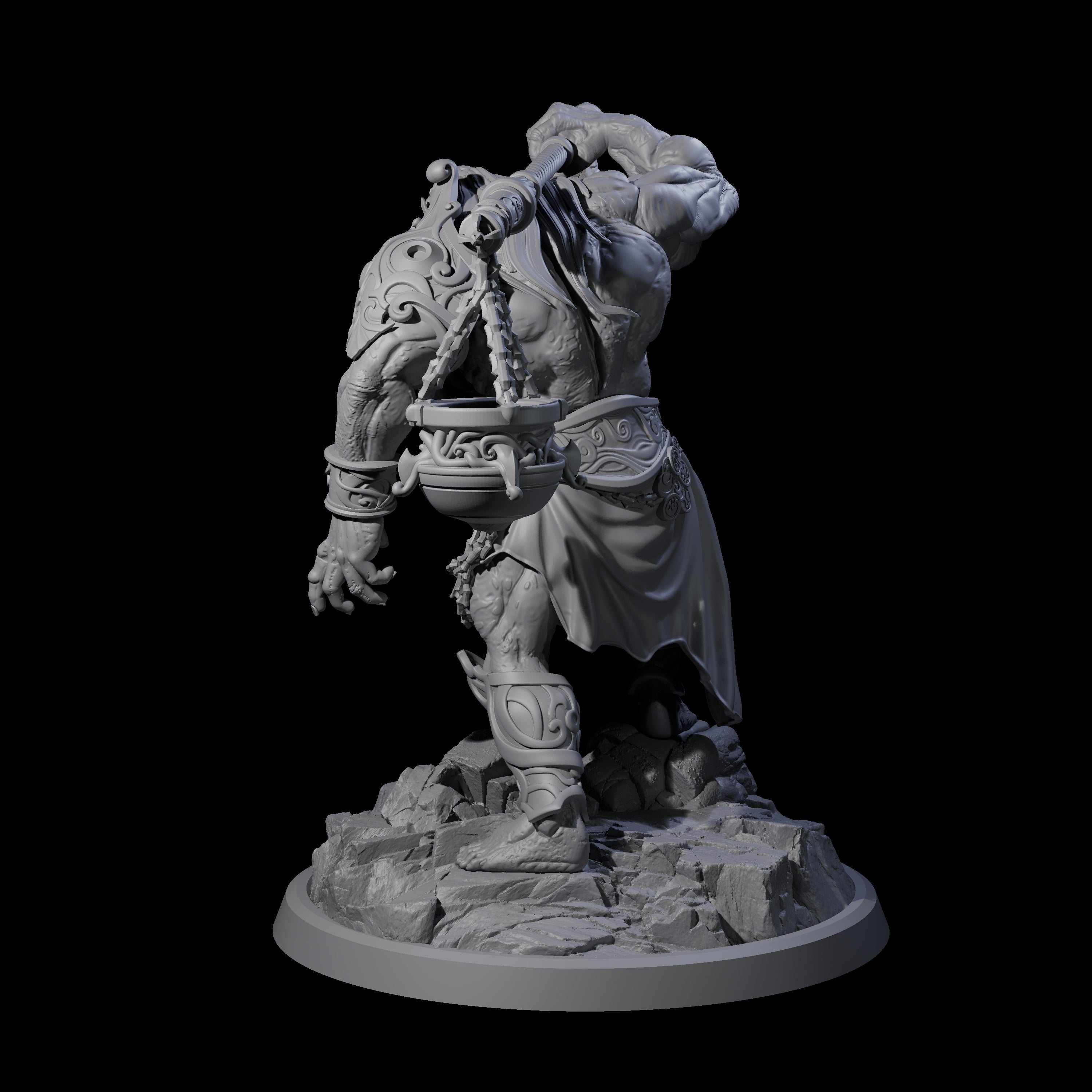 Sea Giant Sentinal A Miniature for Dungeons and Dragons, Pathfinder or other TTRPGs