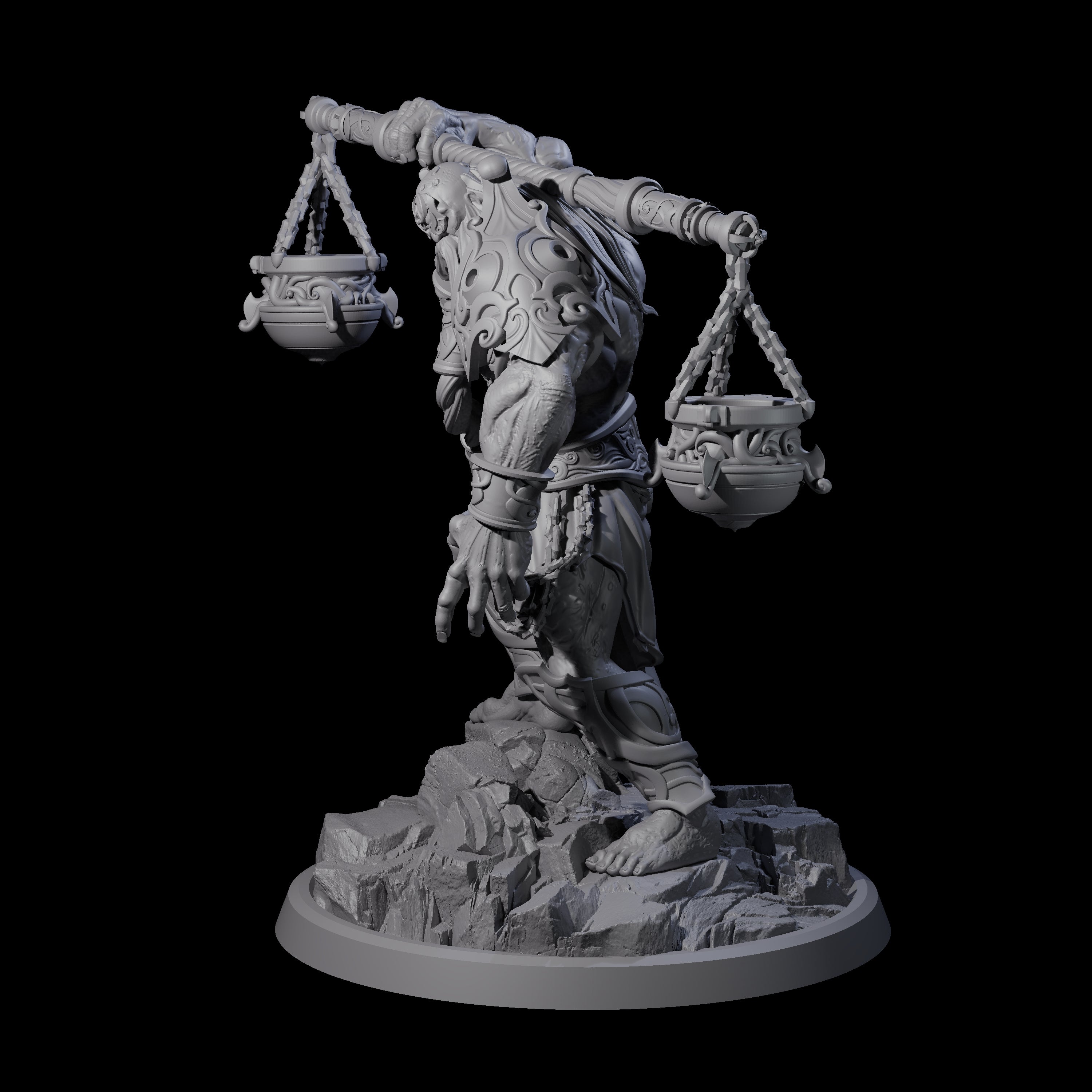 Sea Giant Sentinal A Miniature for Dungeons and Dragons, Pathfinder or other TTRPGs