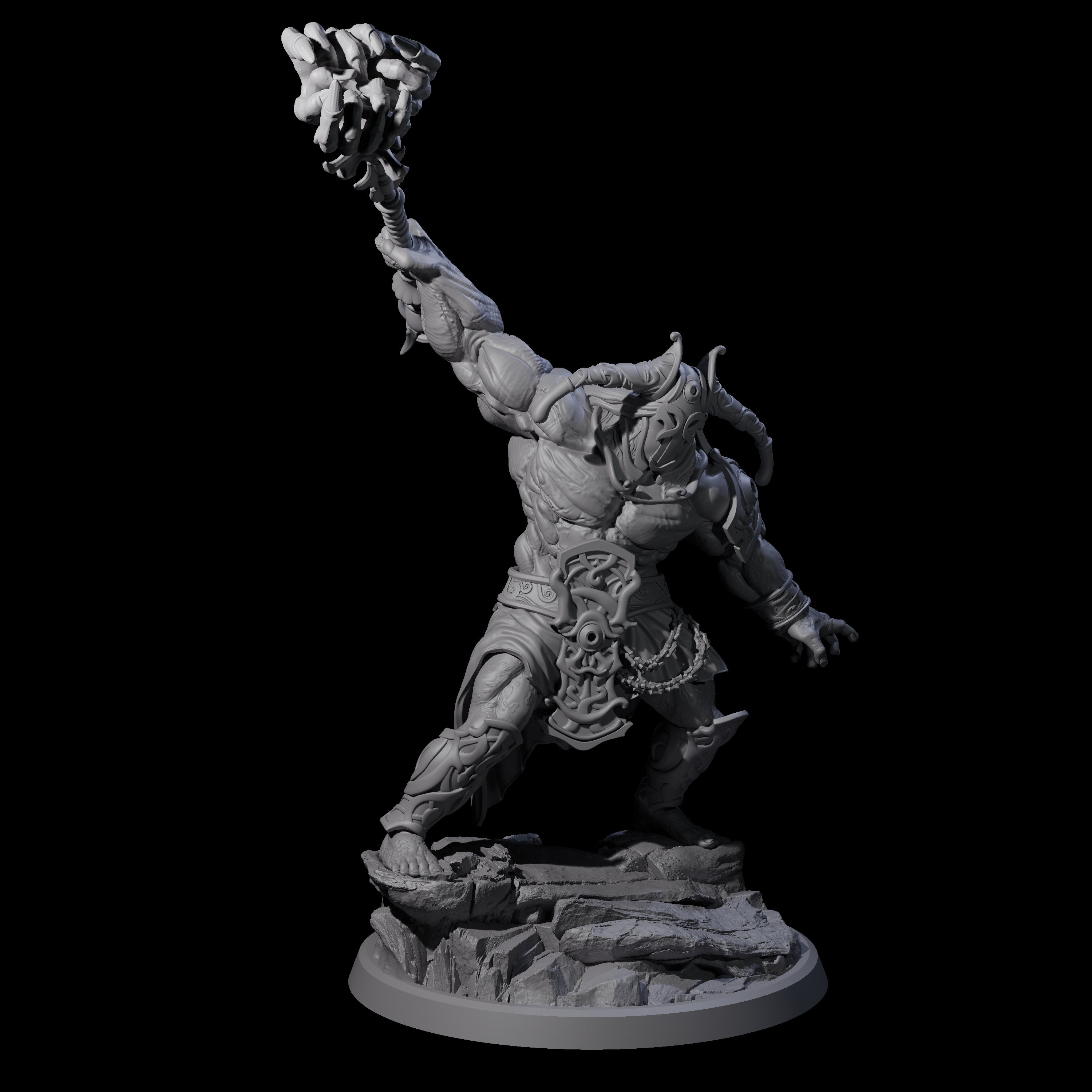 Sea Giant Sentinal B Miniature for Dungeons and Dragons, Pathfinder or other TTRPGs