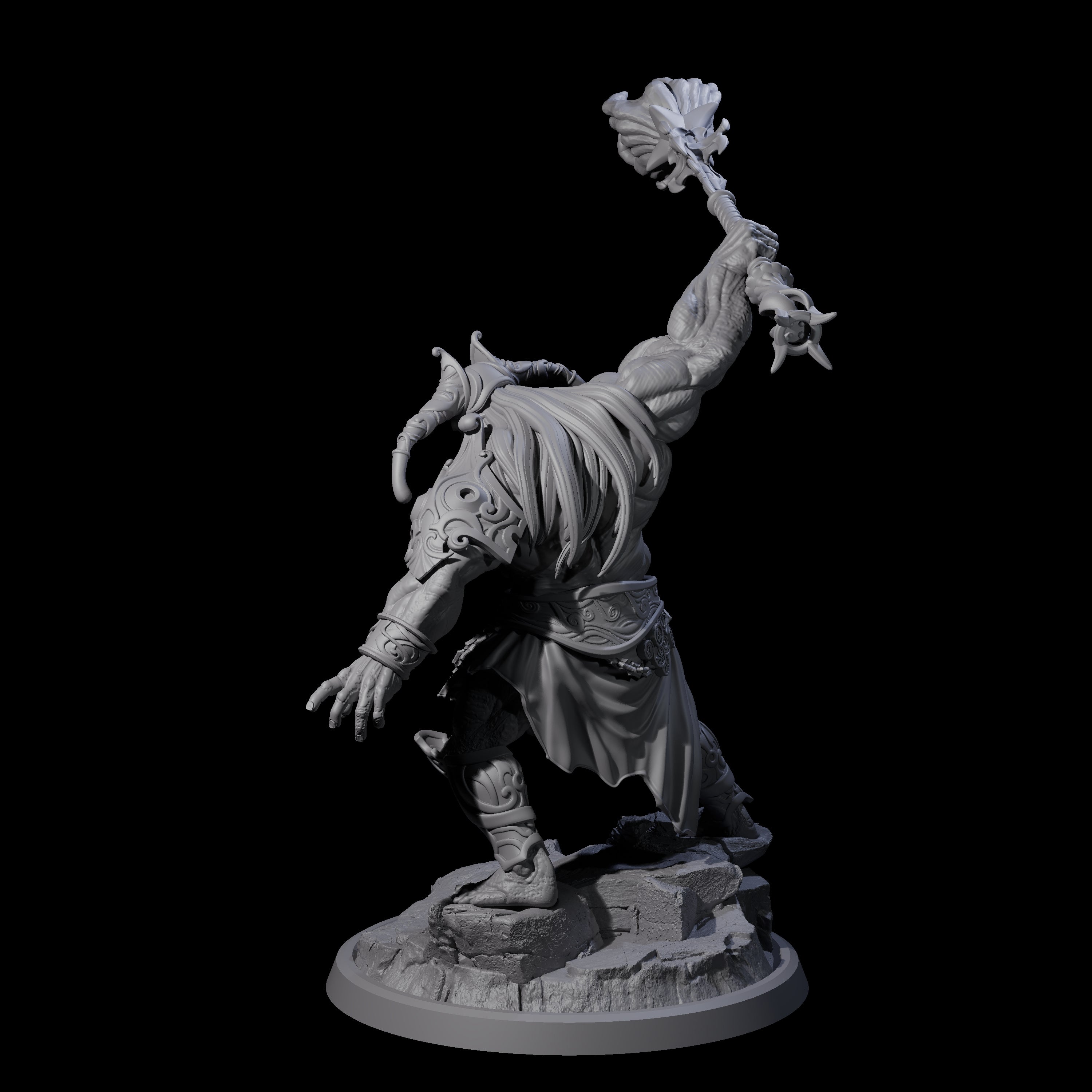 Sea Giant Sentinal B Miniature for Dungeons and Dragons, Pathfinder or other TTRPGs