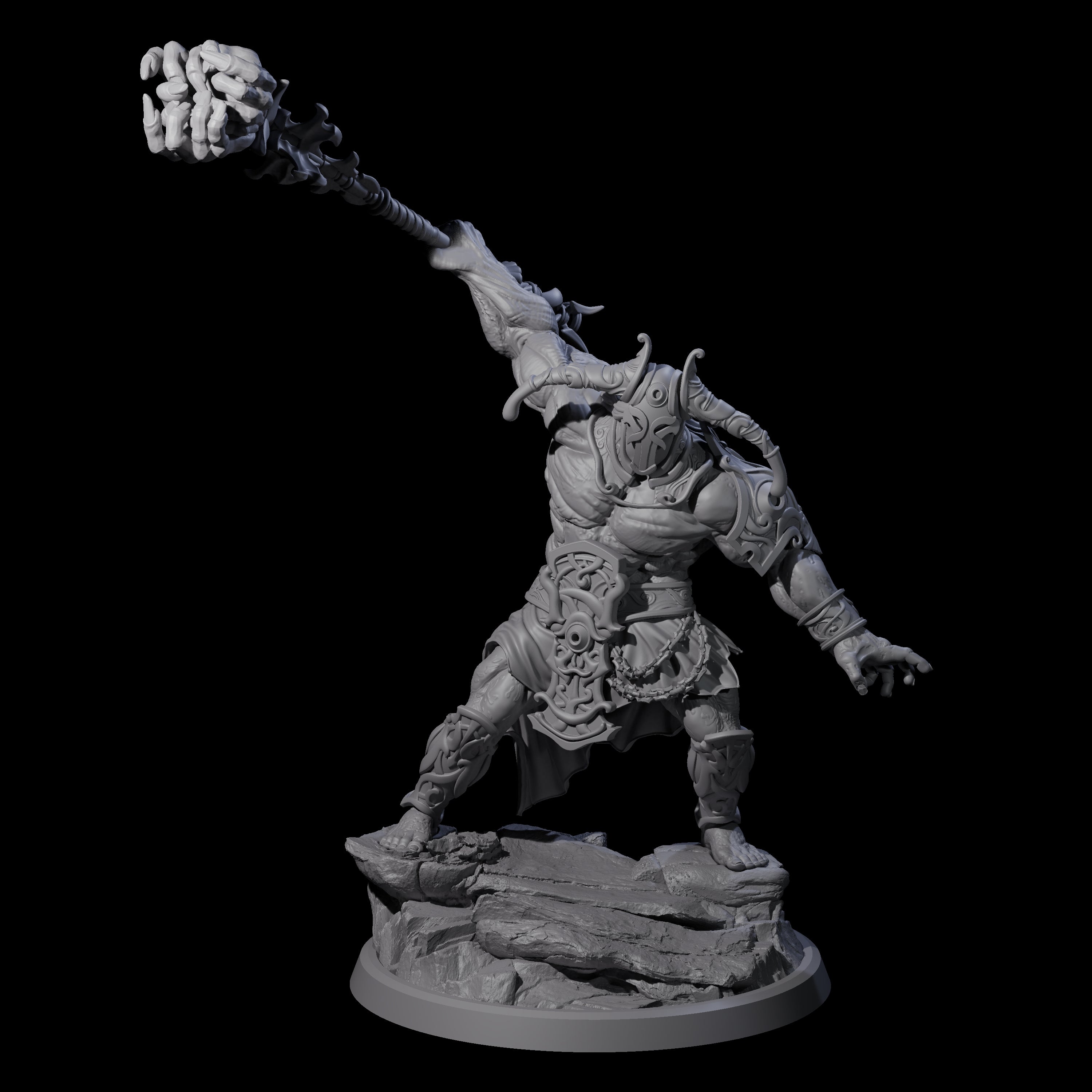 Sea Giant Sentinal B Miniature for Dungeons and Dragons, Pathfinder or other TTRPGs