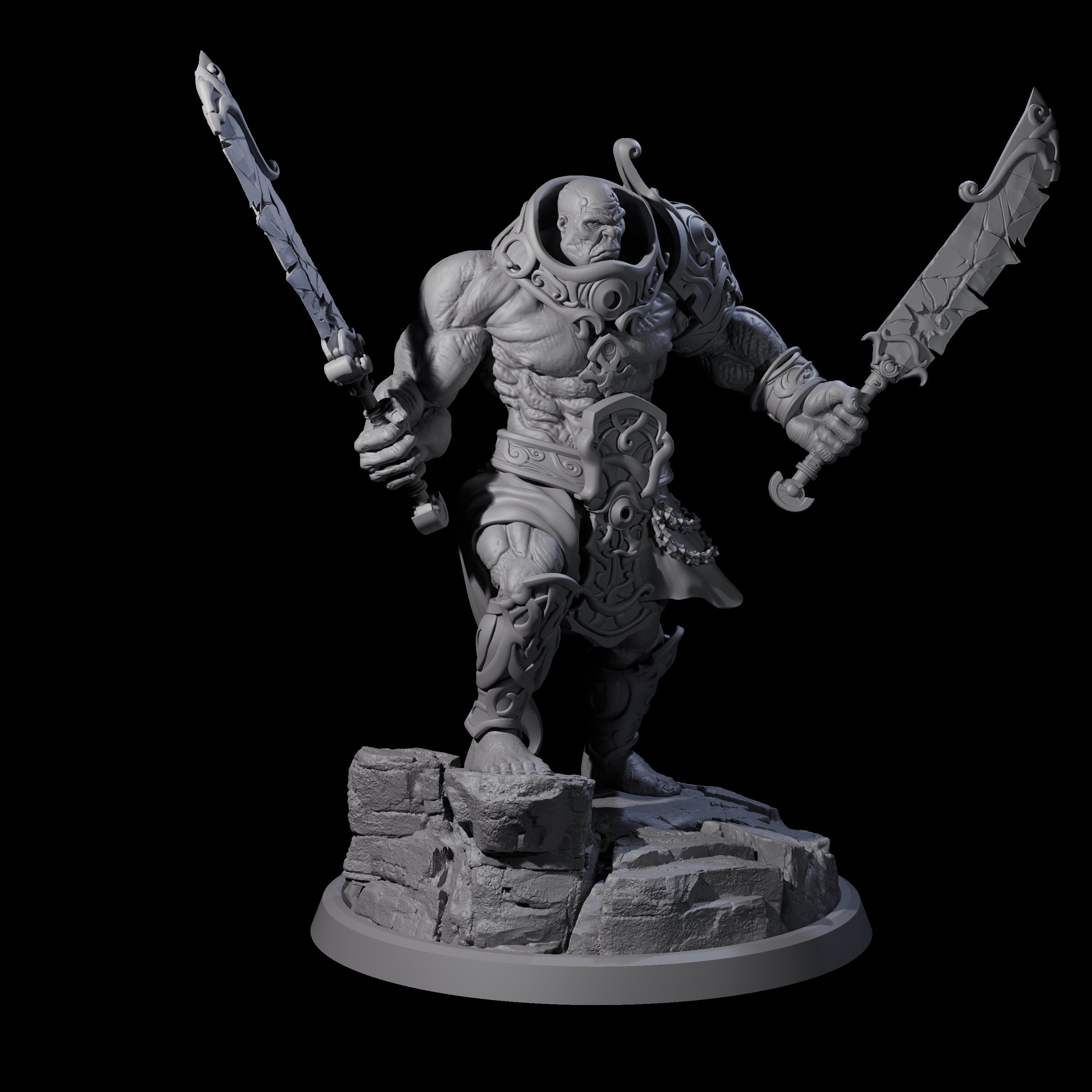 Sea Giant Sentinal C Miniature for Dungeons and Dragons, Pathfinder or other TTRPGs