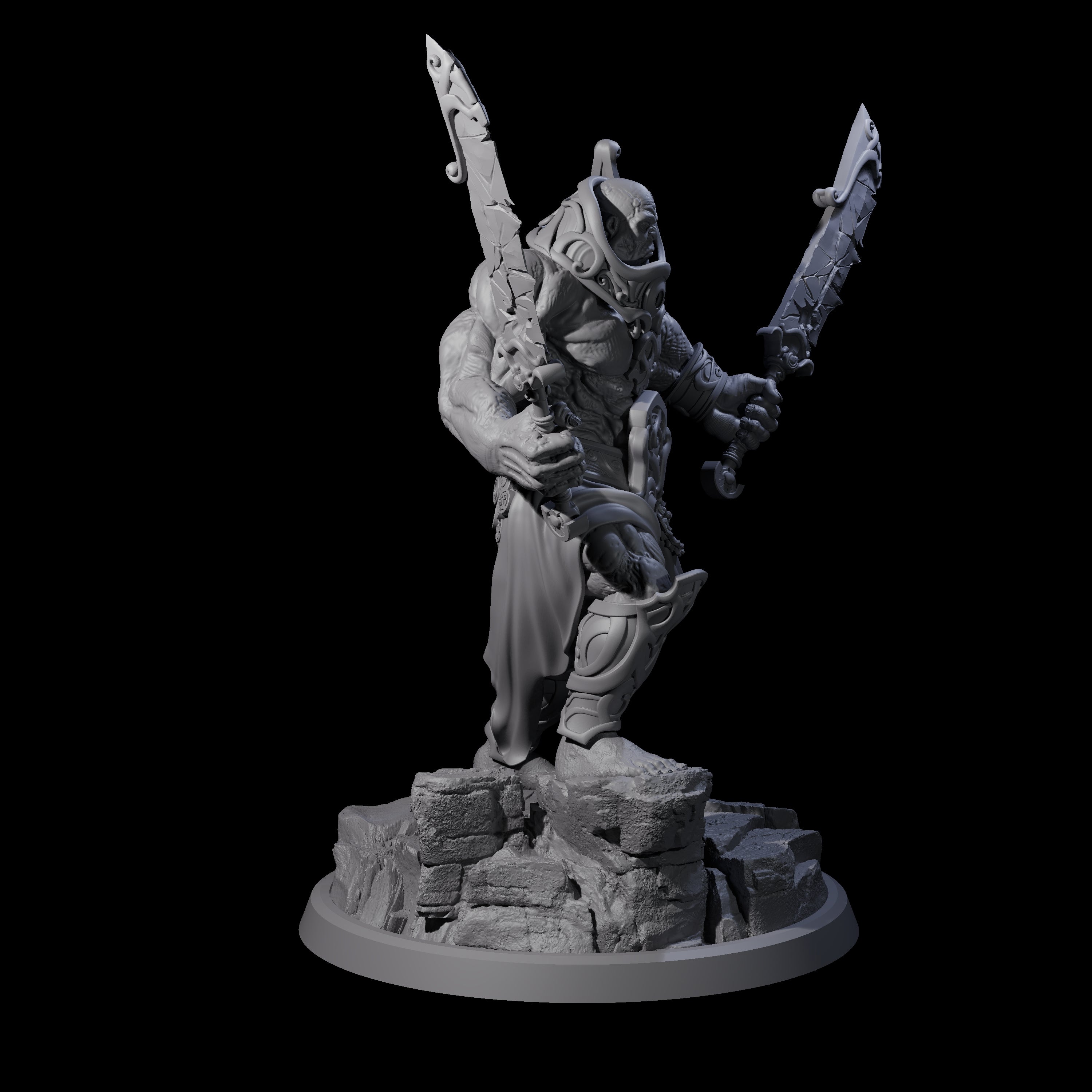 Sea Giant Sentinal C Miniature for Dungeons and Dragons, Pathfinder or other TTRPGs