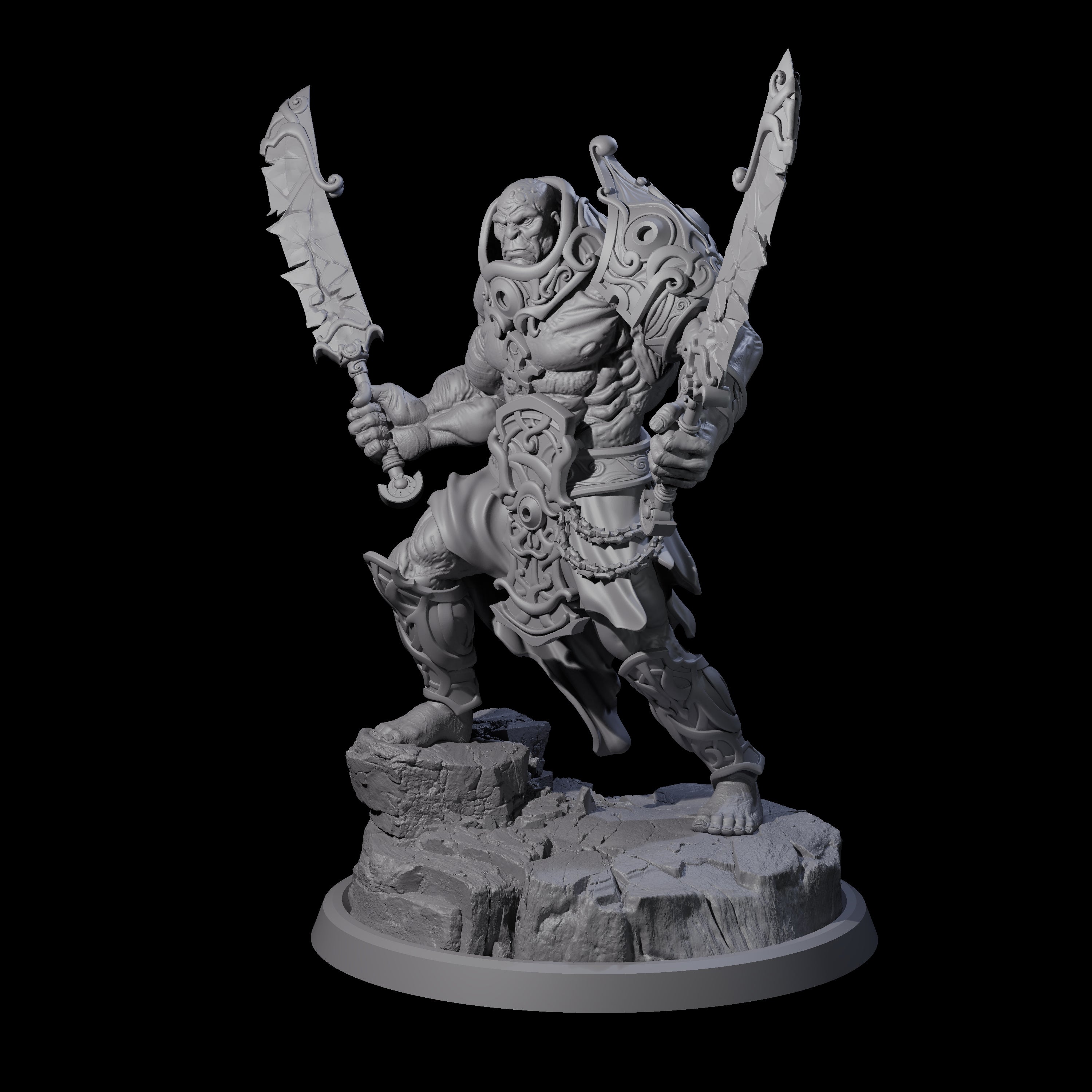 Sea Giant Sentinal C Miniature for Dungeons and Dragons, Pathfinder or other TTRPGs