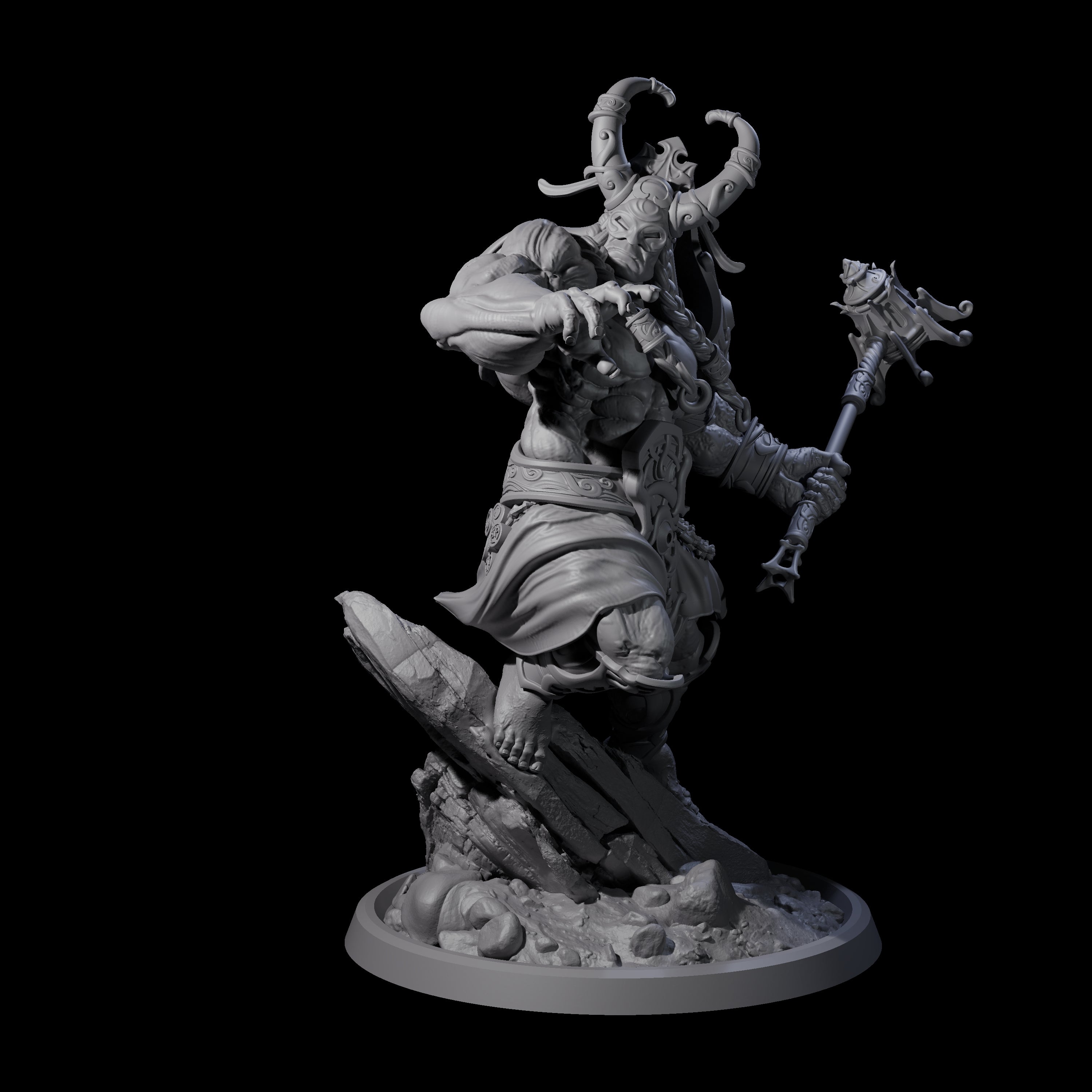 Sea Giant Sentinal D Miniature for Dungeons and Dragons, Pathfinder or other TTRPGs