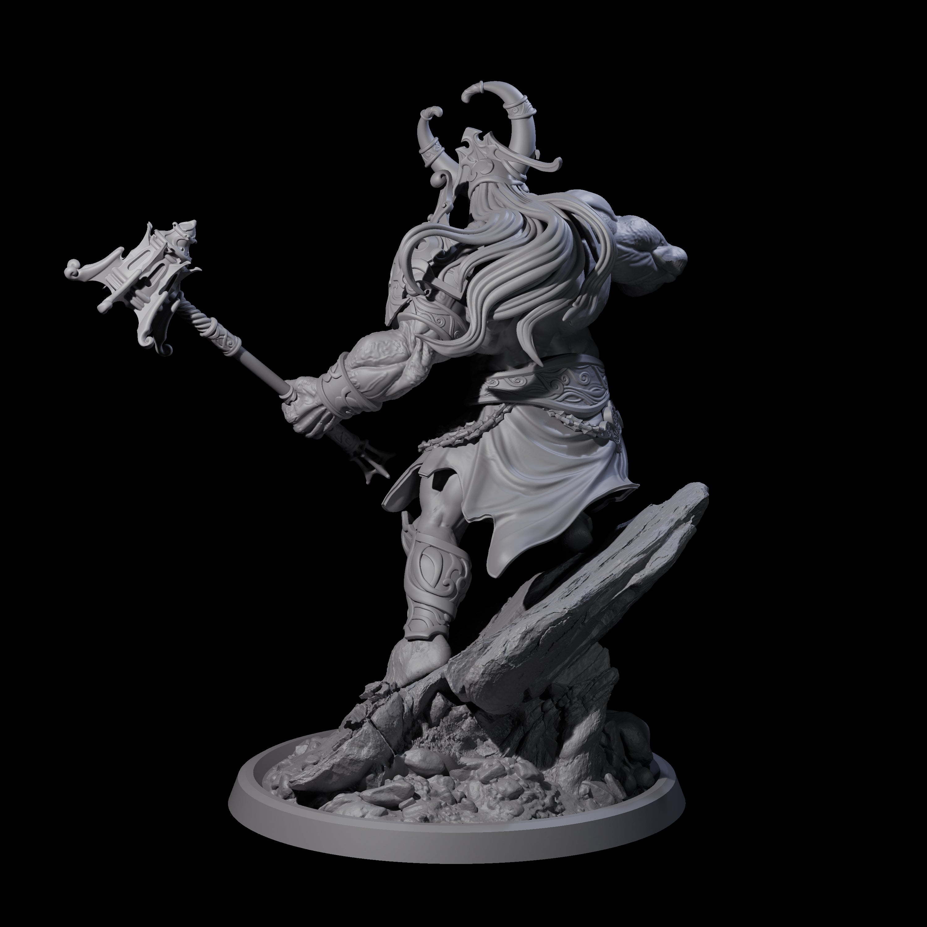 Sea Giant Sentinal D Miniature for Dungeons and Dragons, Pathfinder or other TTRPGs