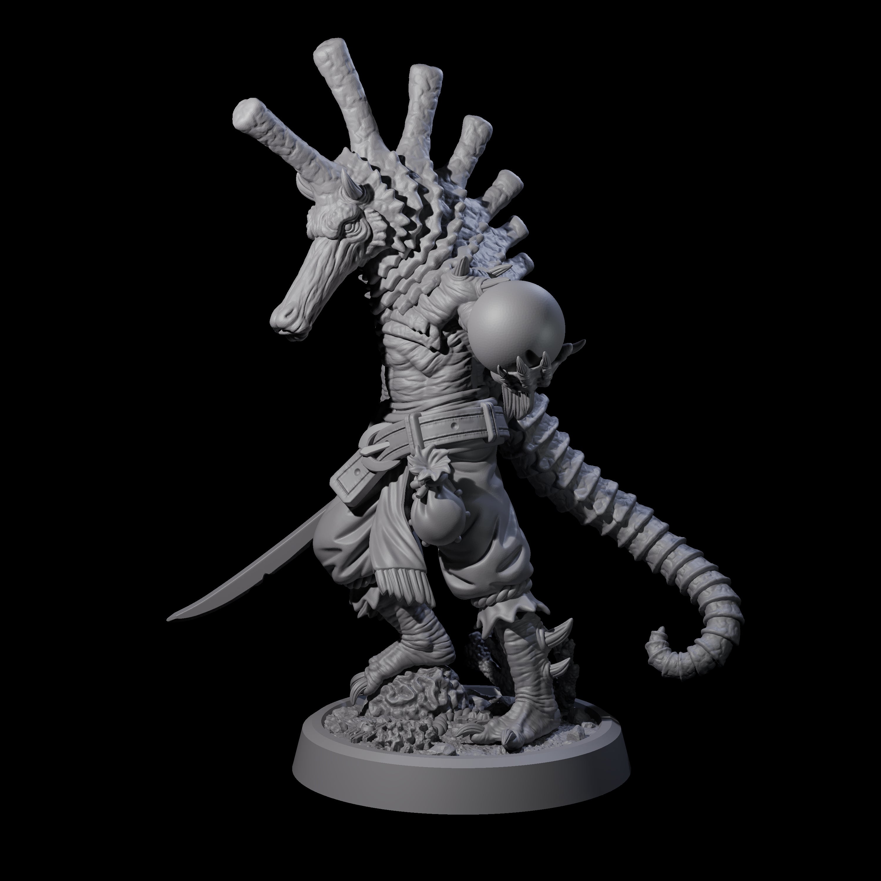 Sea Horse Sea Spawn Miniature for Dungeons and Dragons, Pathfinder or other TTRPGs