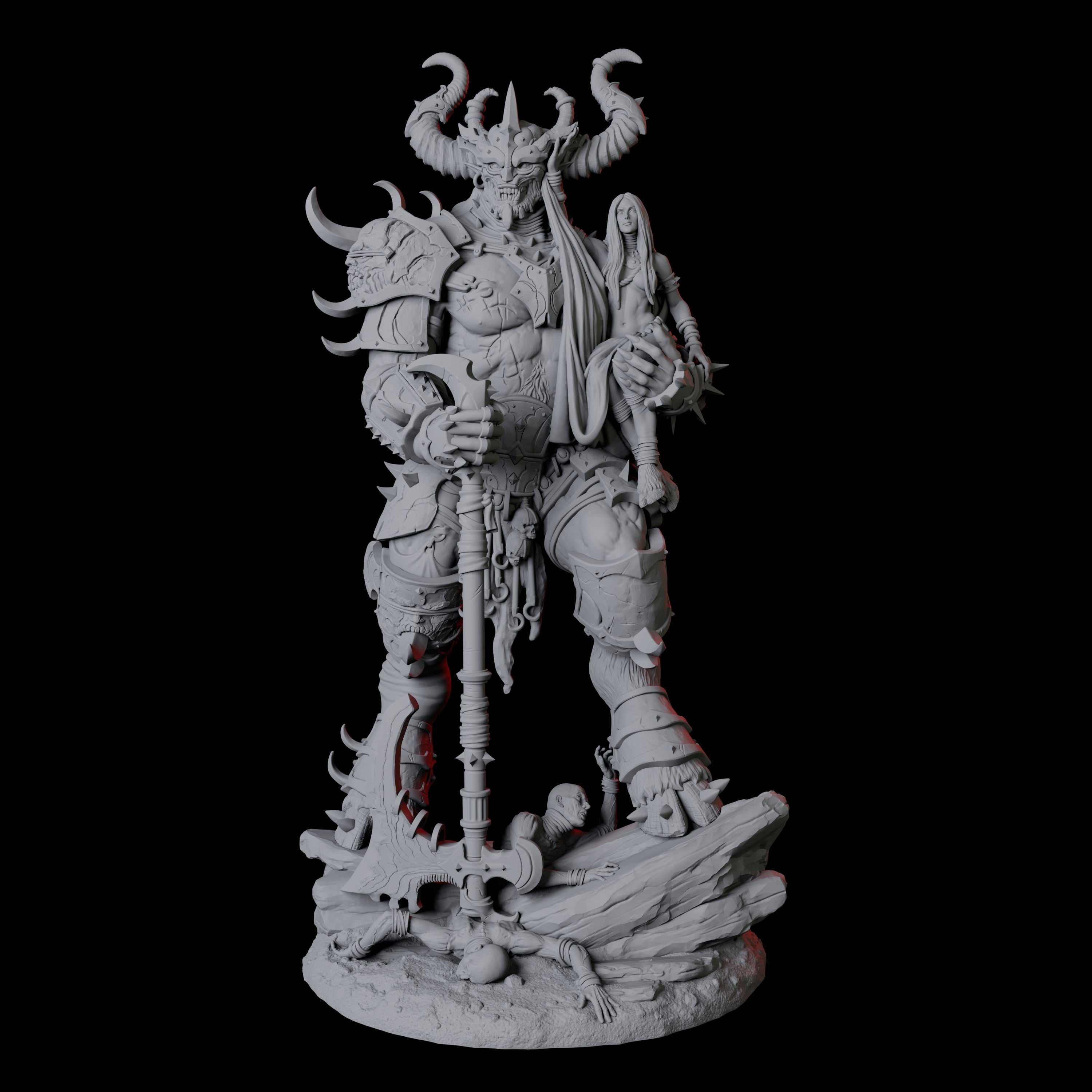 Seduced Bearded Devil Champion A Miniature for Dungeons and Dragons, Pathfinder or other TTRPGs